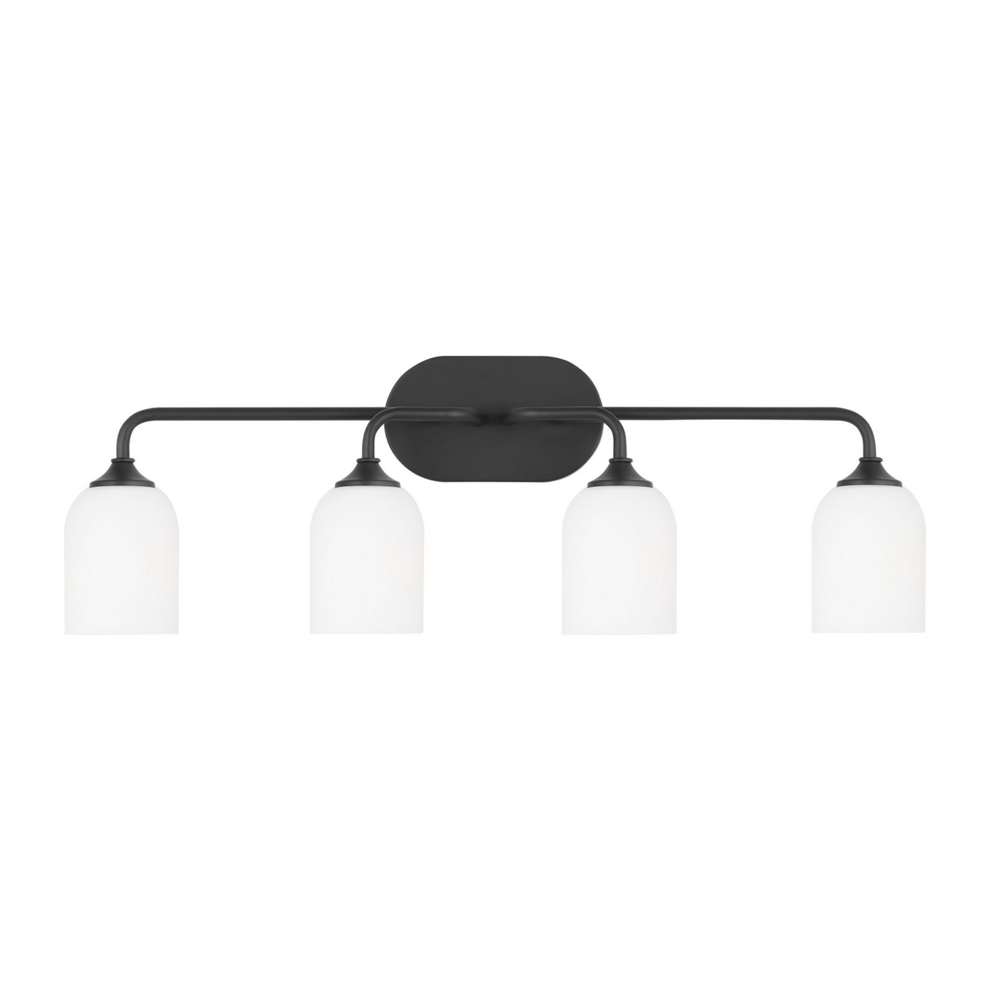 Emile 31" 4-Light X-Large Vanity, Midnight Black Finish - Bees Lighting