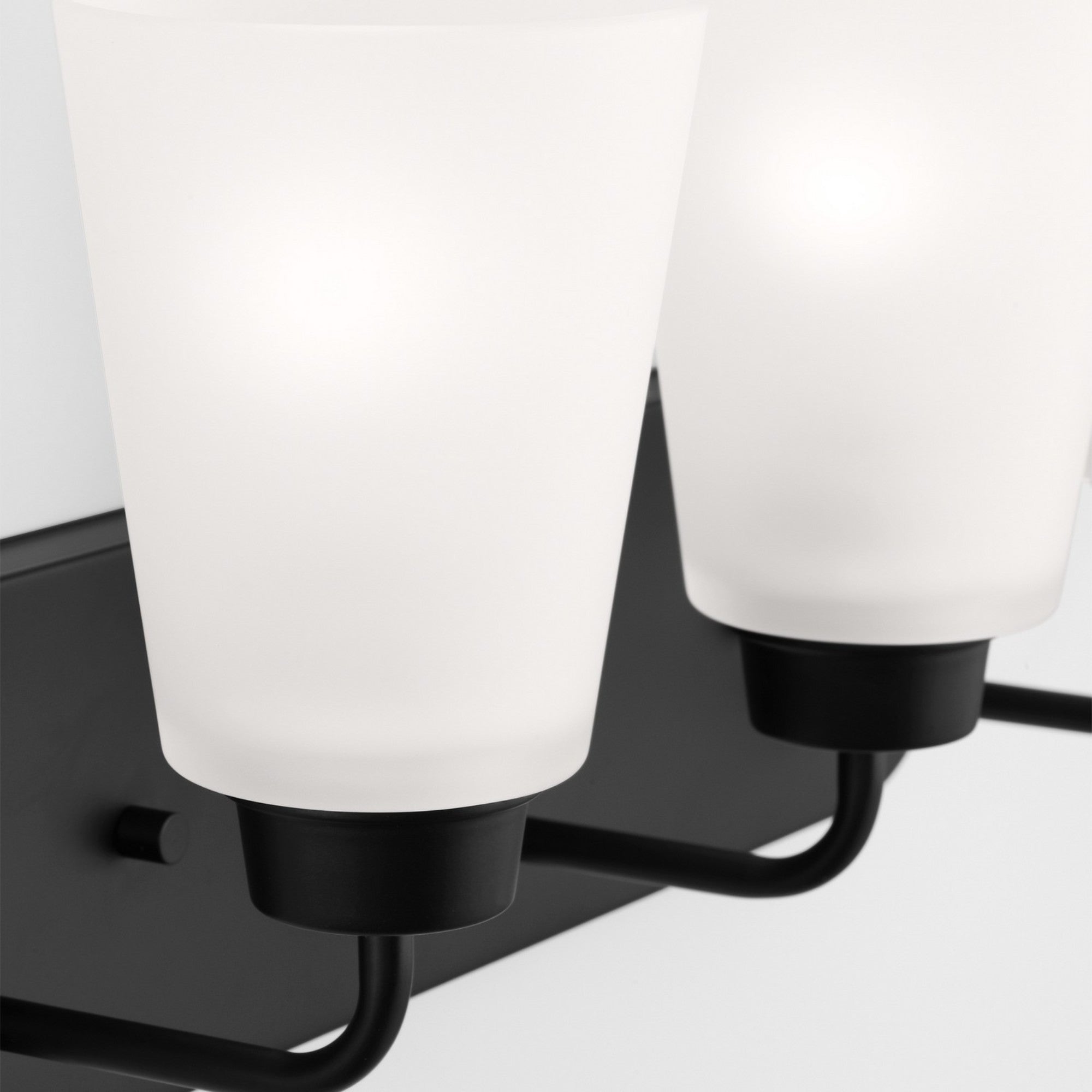 Kerrville 18" 3-Light Bathroom Vanity, Midnight Black Finish - Bees Lighting