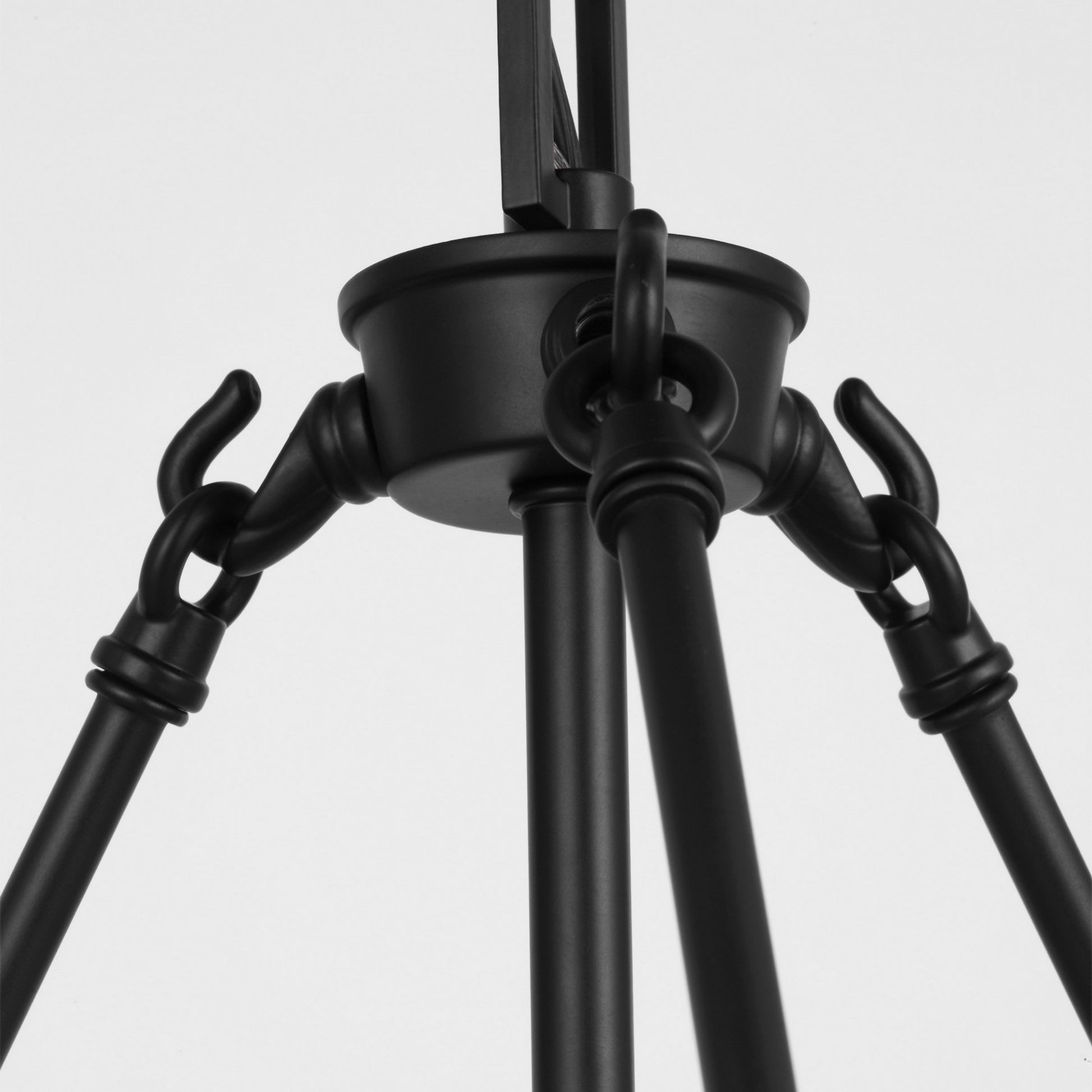 Kerrville 19" 3-Light Pendant, Midnight Black Finish - Bees Lighting