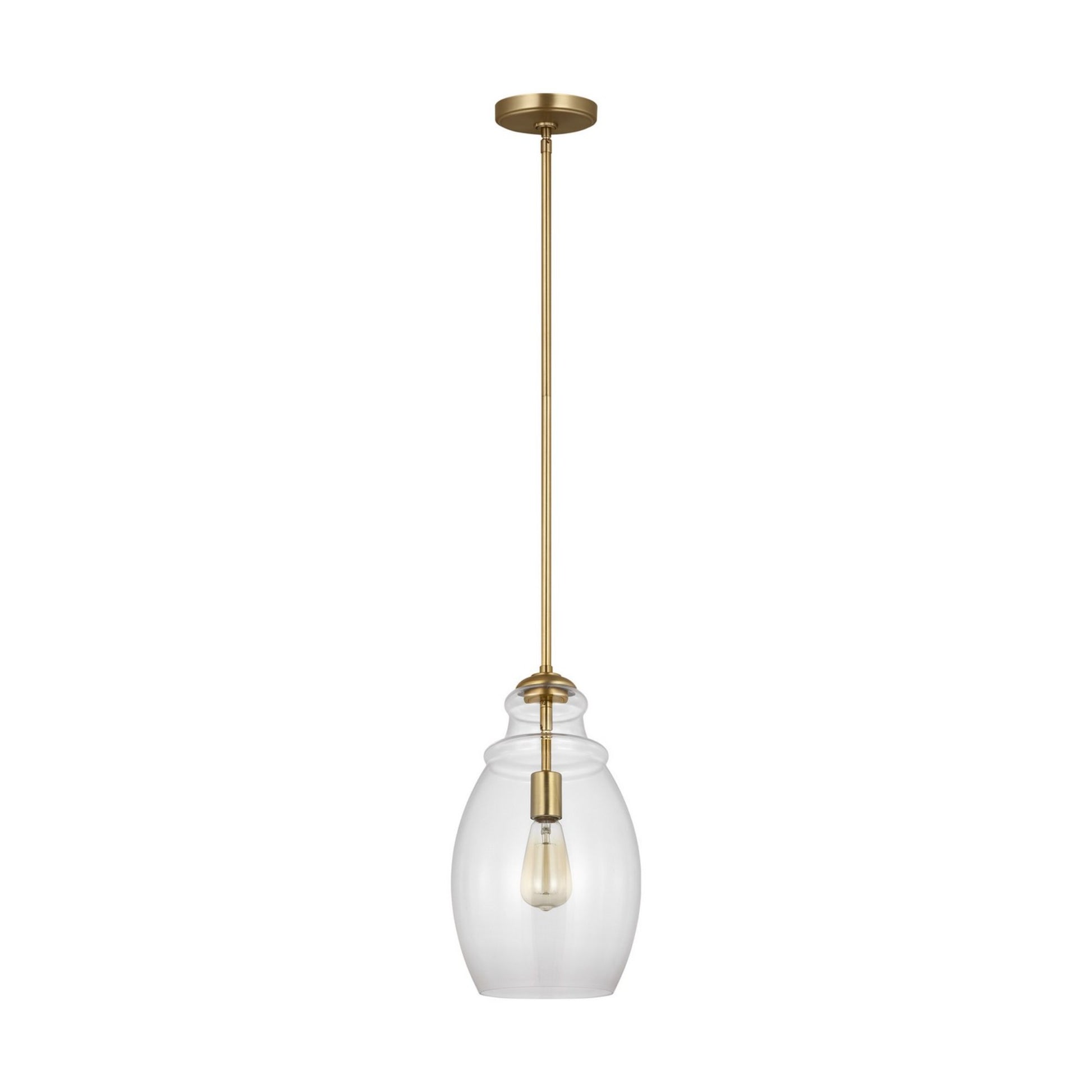 Marino 9" Pendant, Satin Brass Finish - Bees Lighting