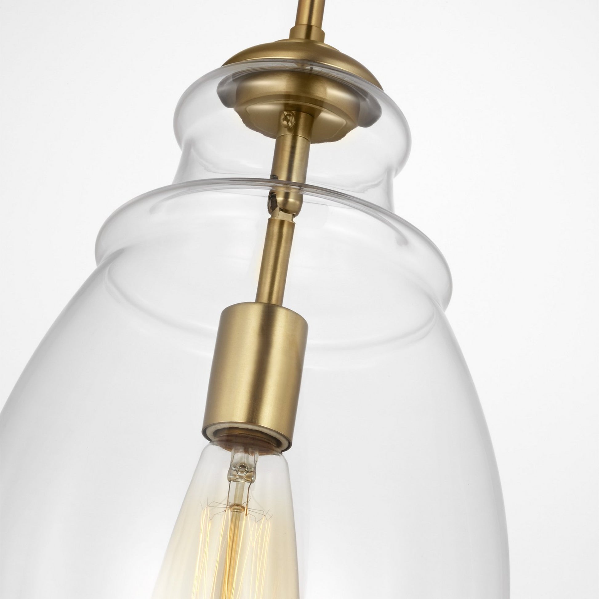 Marino 9" Pendant, Satin Brass Finish - Bees Lighting