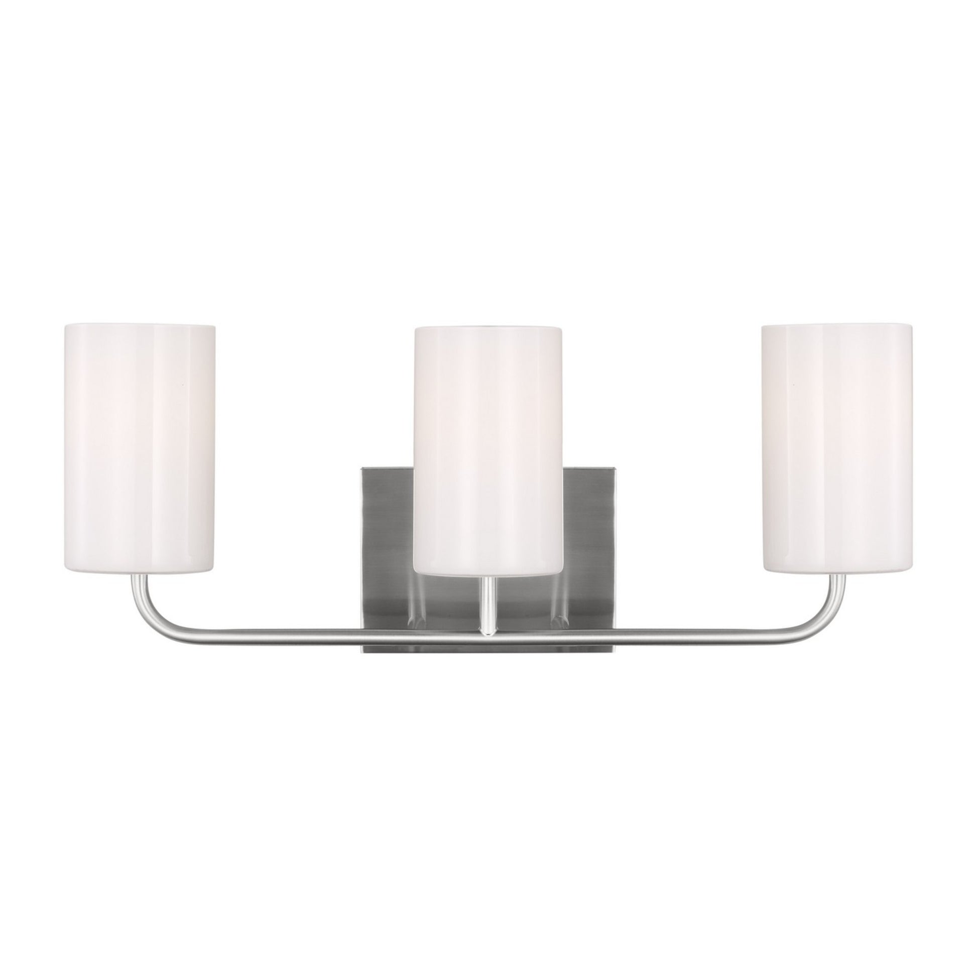 Rhett 22" 3-Light Large Bathroom Vanity, Brushed Steel Finish - Bees Lighting