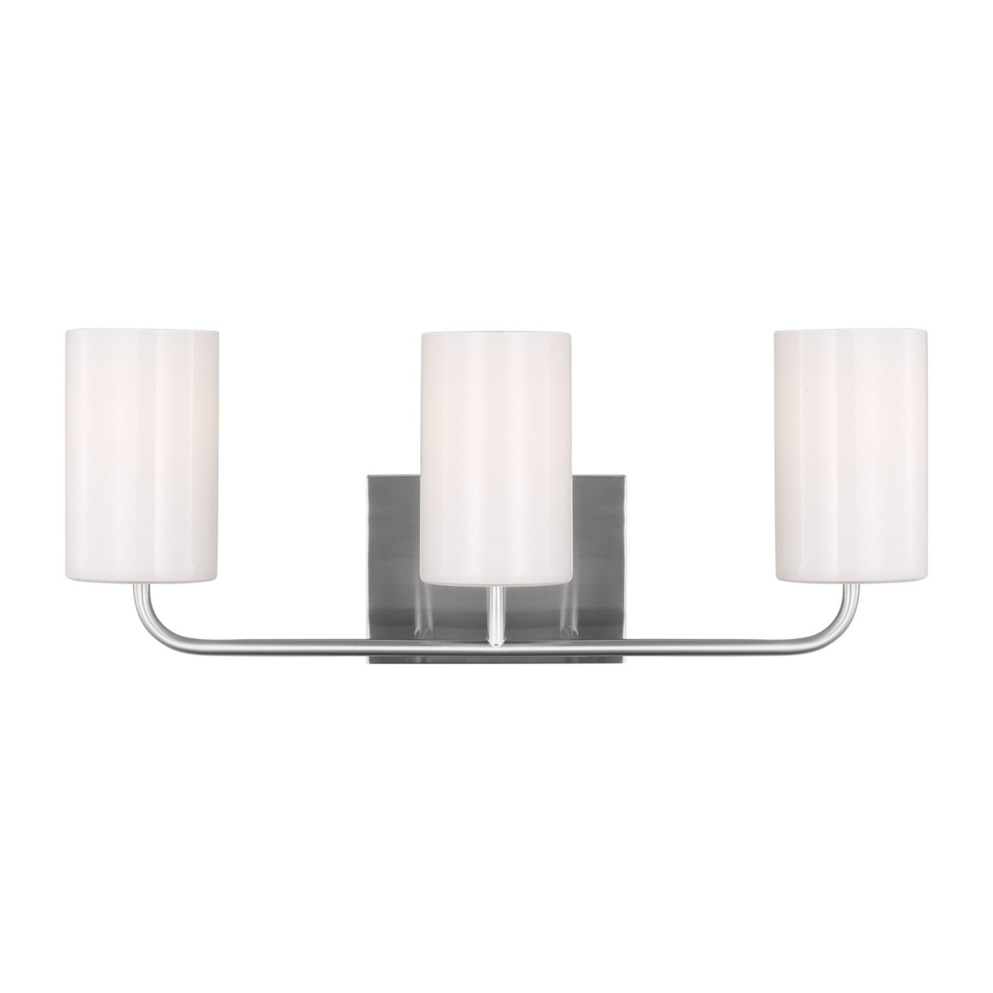 Rhett 22" 3-Light Large Bathroom Vanity, Brushed Steel Finish - Bees Lighting