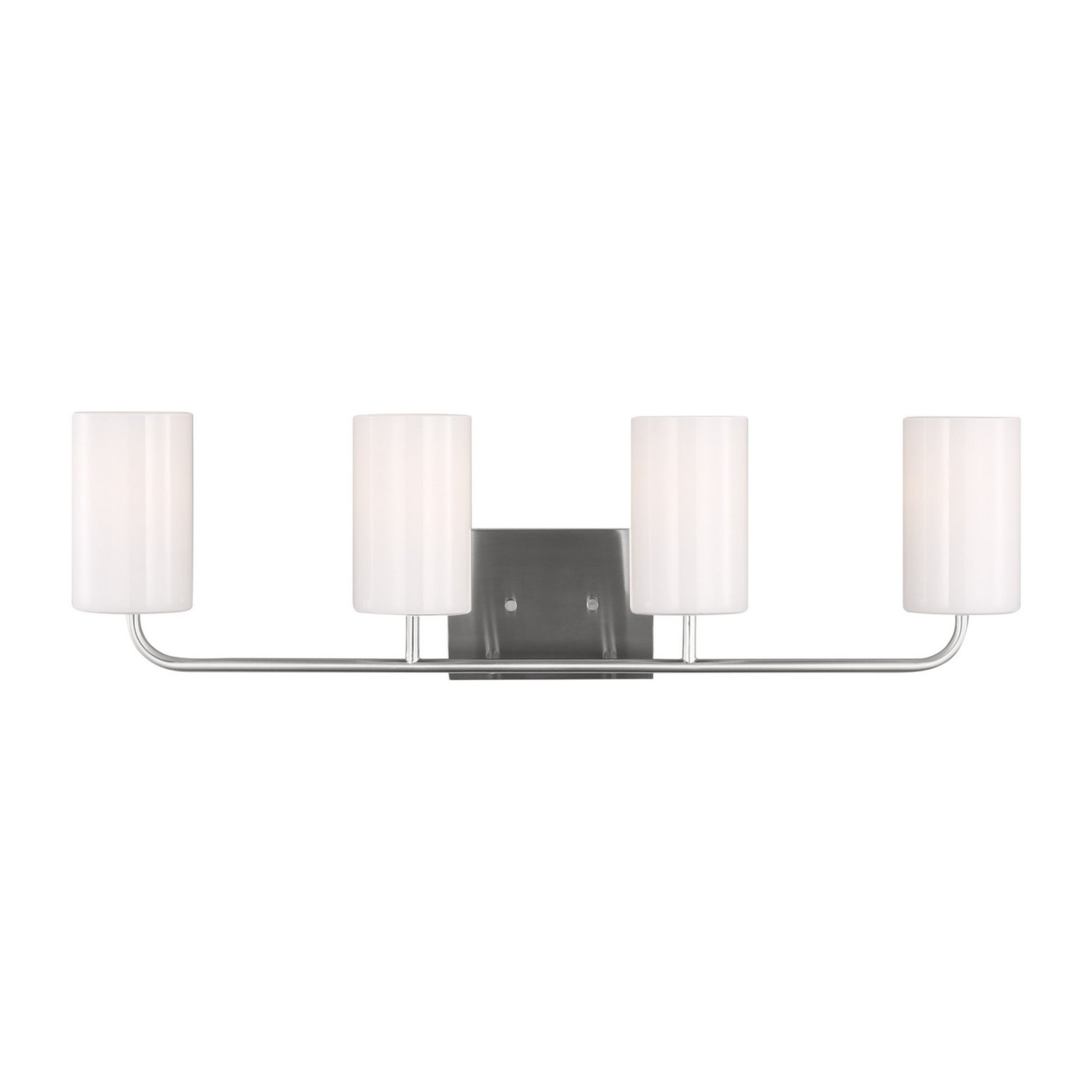 Rhett 31" 4-Light X-Large Bathroom Vanity, Brushed Steel Finish - Bees Lighting