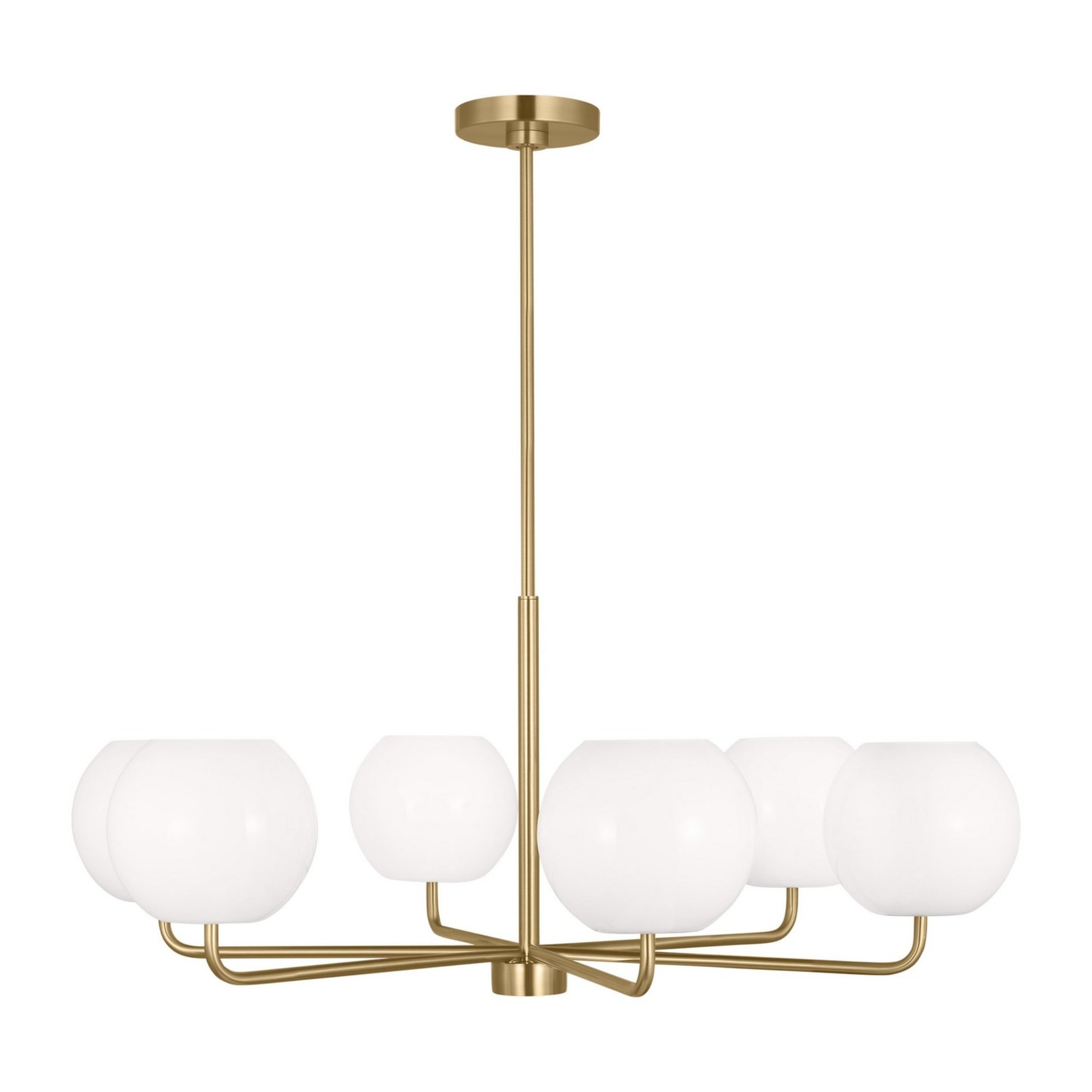 Rory 35" 6-Light Large Chandelier, Satin Bronze Finish - Bees Lighting