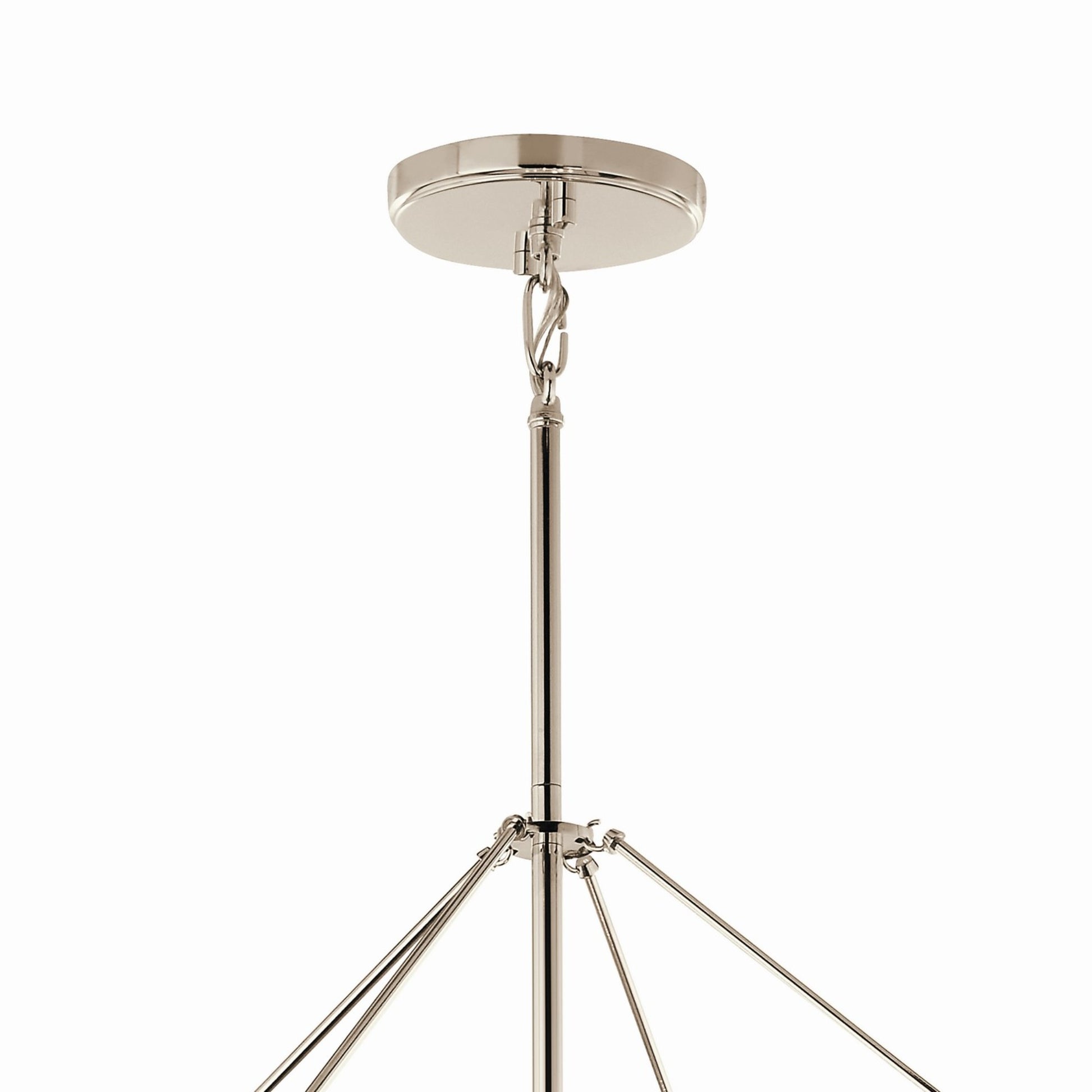 Eisley 28" 8-Light Foyer Pendant, Polished Nickel Finish - Bees Lighting