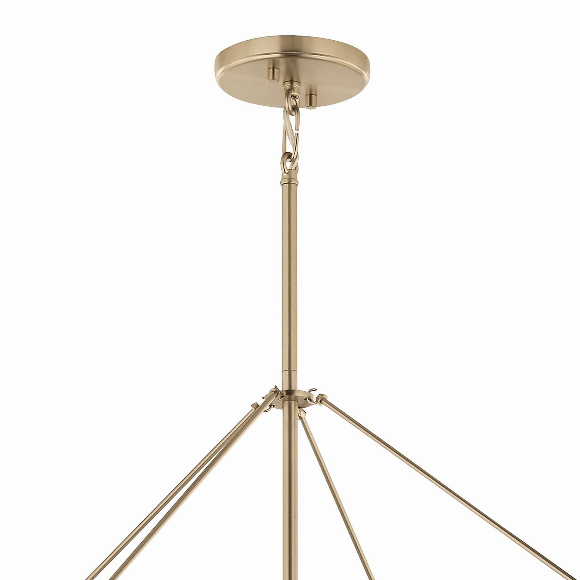 Eisley 35" 8-Light Foyer Pendant, Champagne Bronze Finish - Bees Lighting