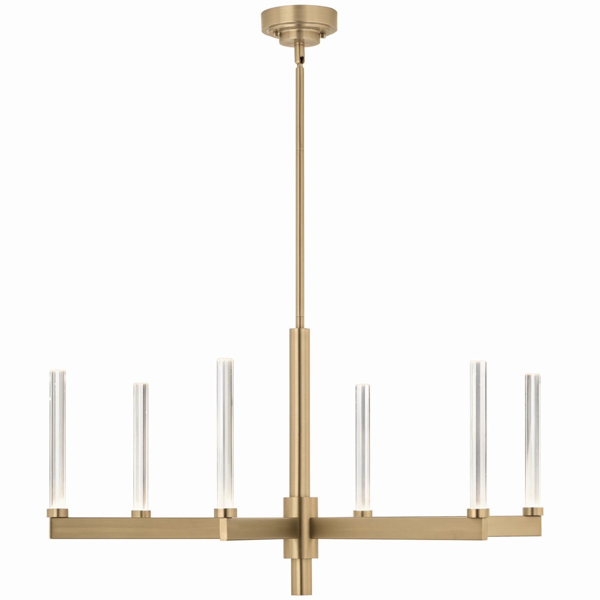 Sycara 36" LED Chandelier, Champagne Bronze Finish - Bees Lighting