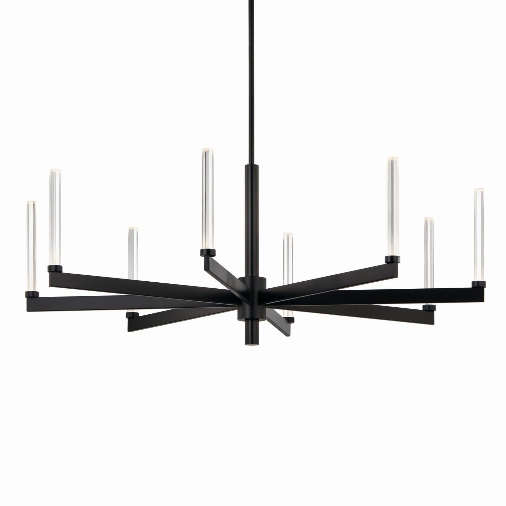Sycara 49" LED Chandelier, Black Finish - Bees Lighting
