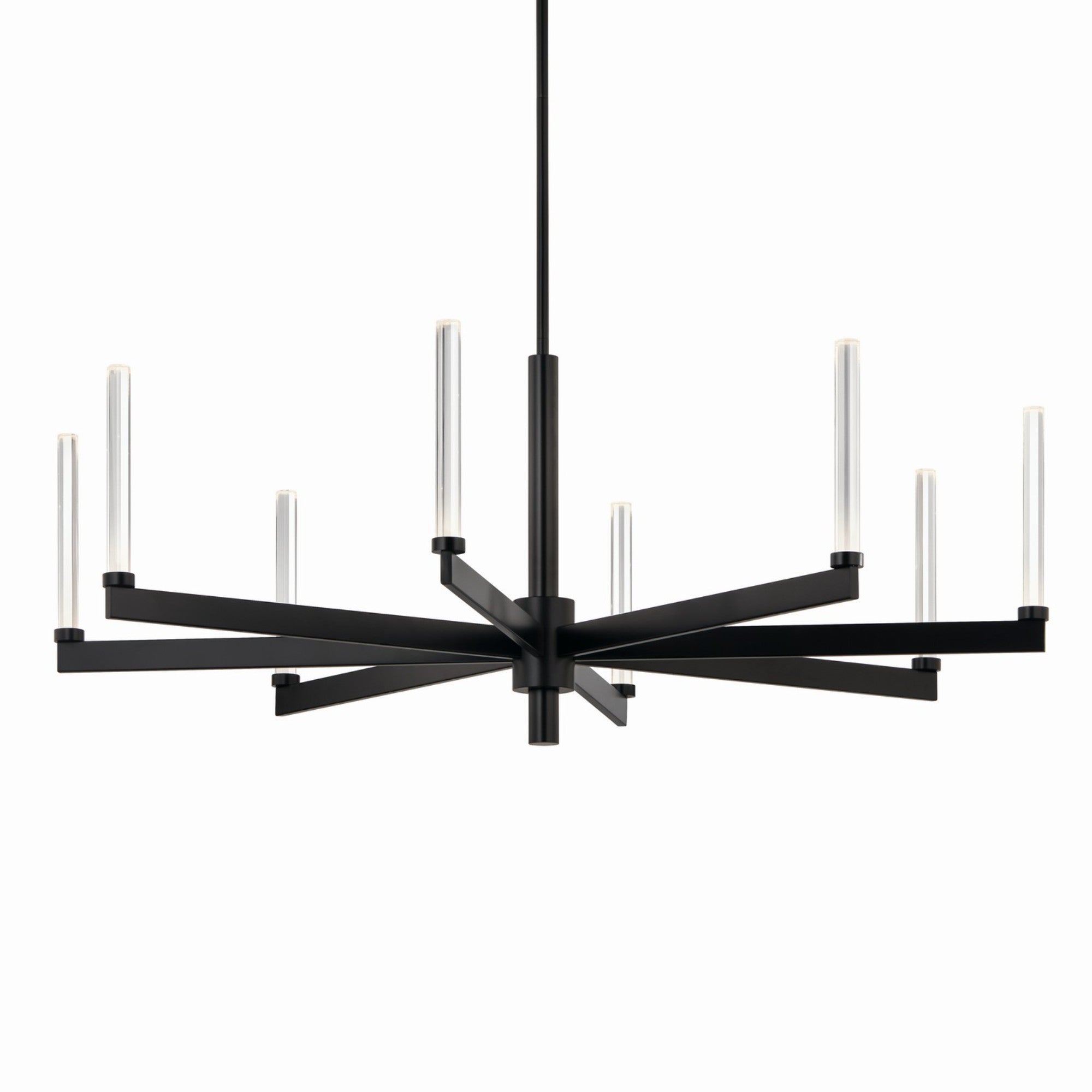 Sycara 49" LED Chandelier, Black Finish - Bees Lighting