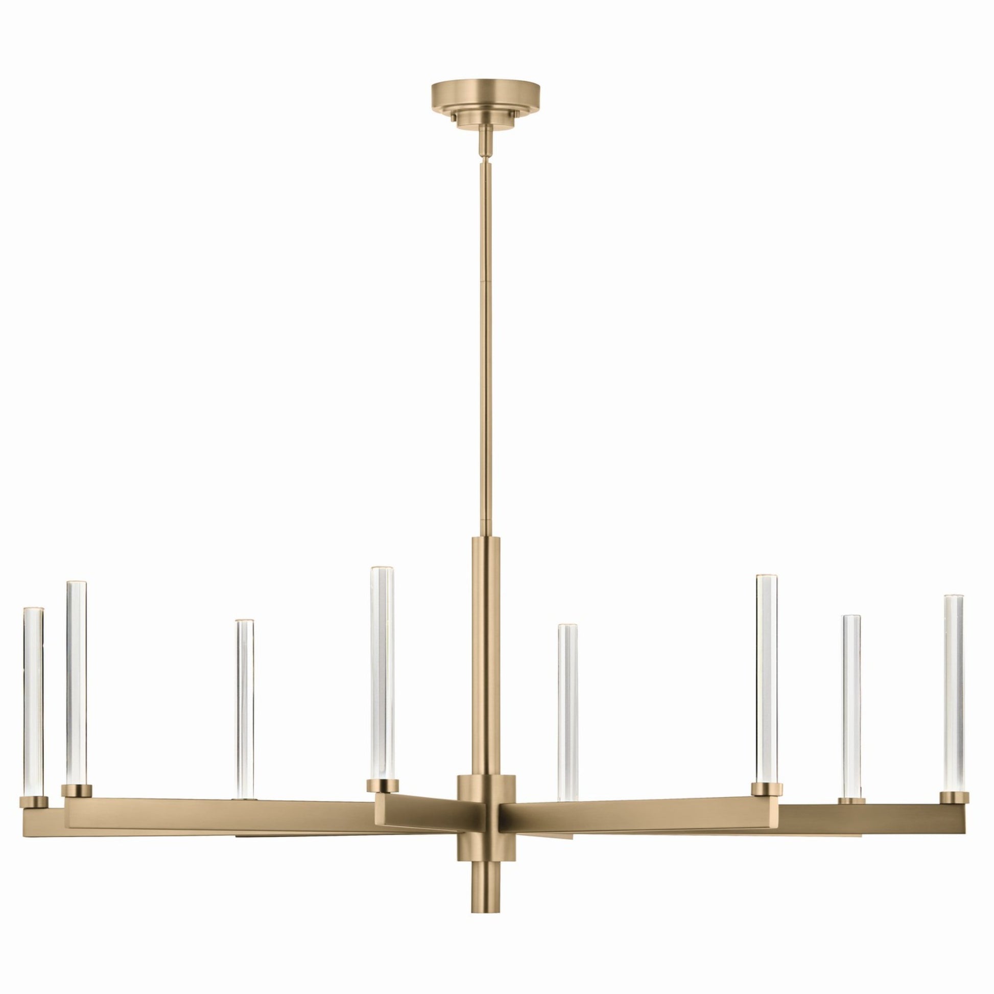 Sycara 49" LED Chandelier, Champagne Bronze Finish - Bees Lighting