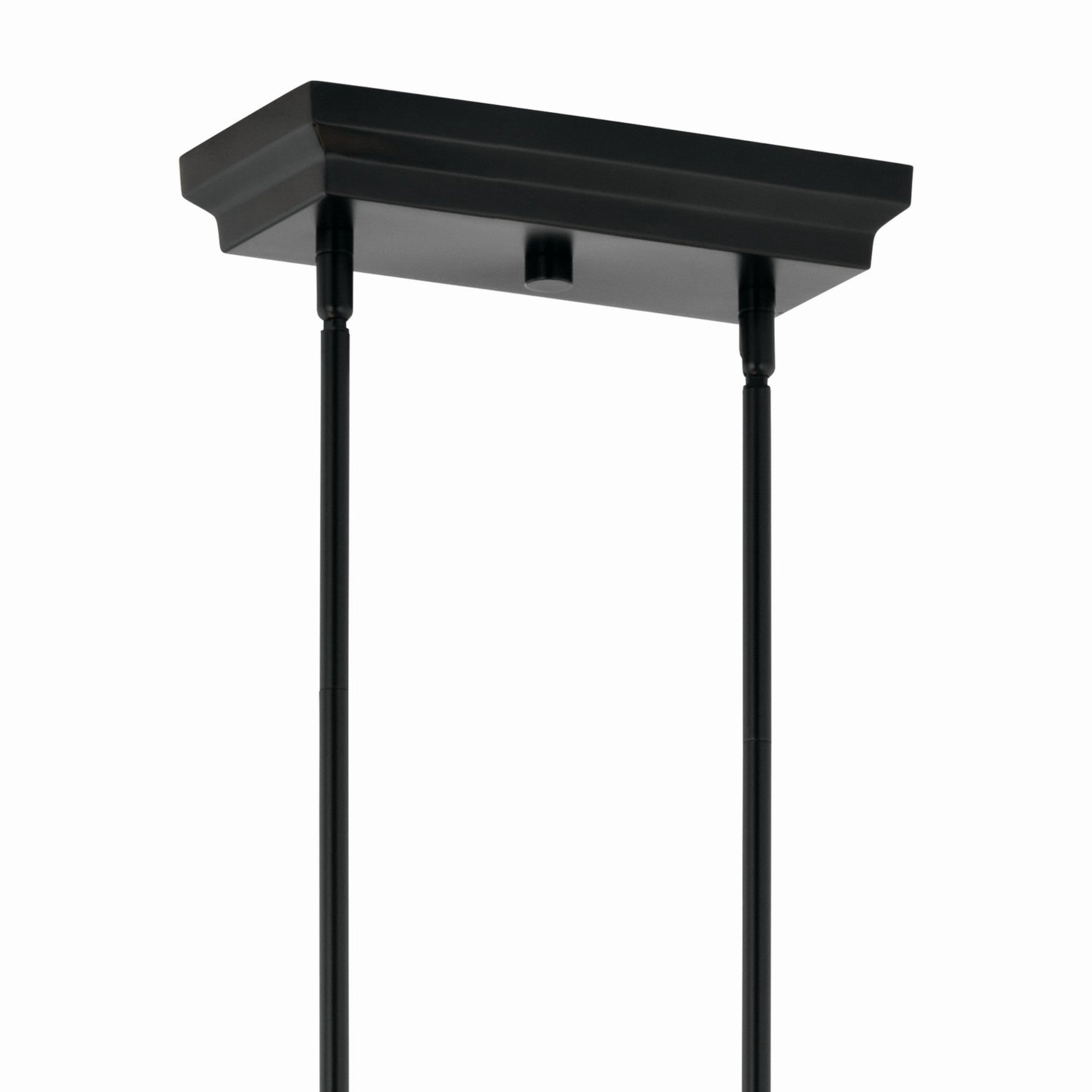 Sycara 48" LED Linear Chandelier, Black Finish - Bees Lighting