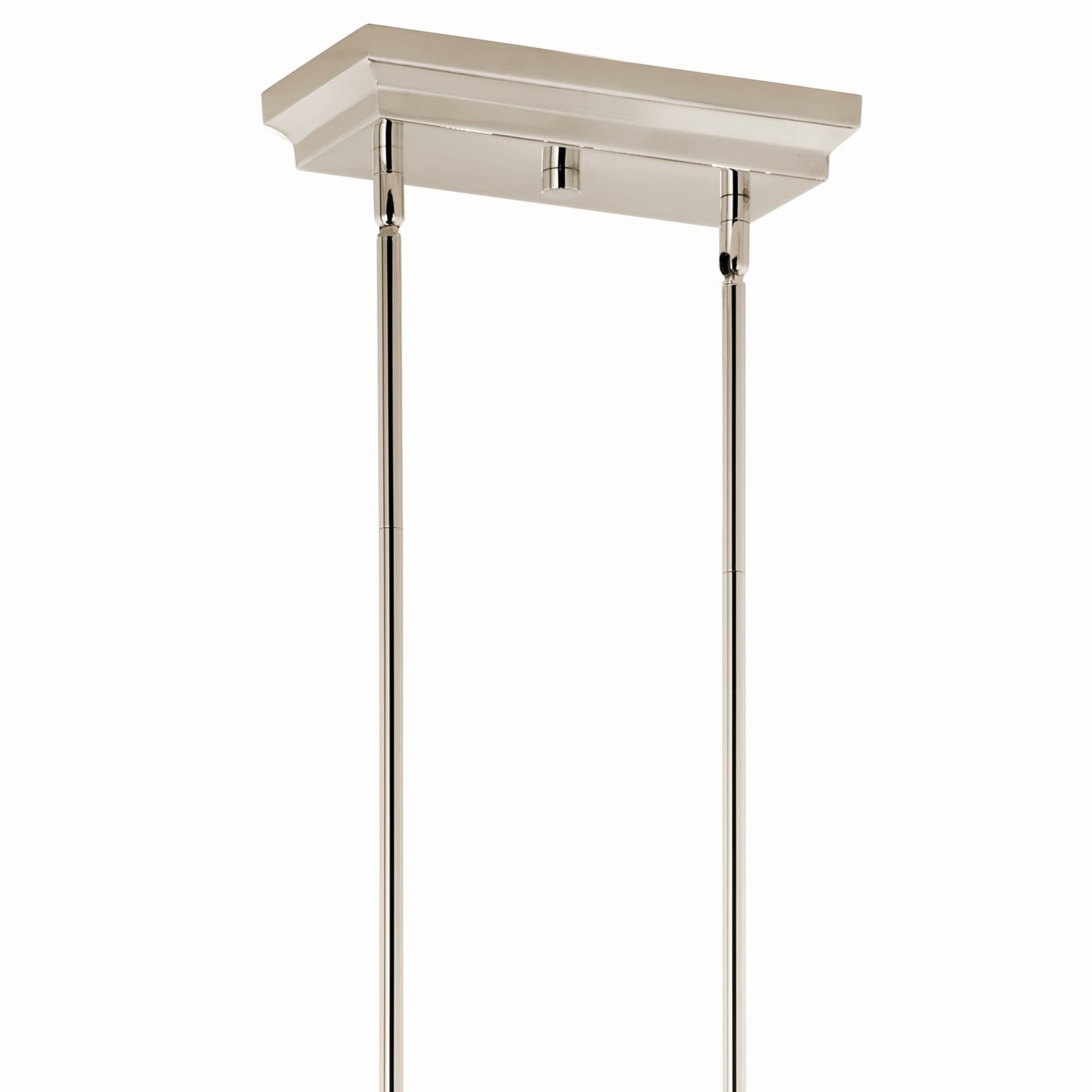 Sycara 48" LED Linear Chandelier, Polished Nickel Finish - Bees Lighting