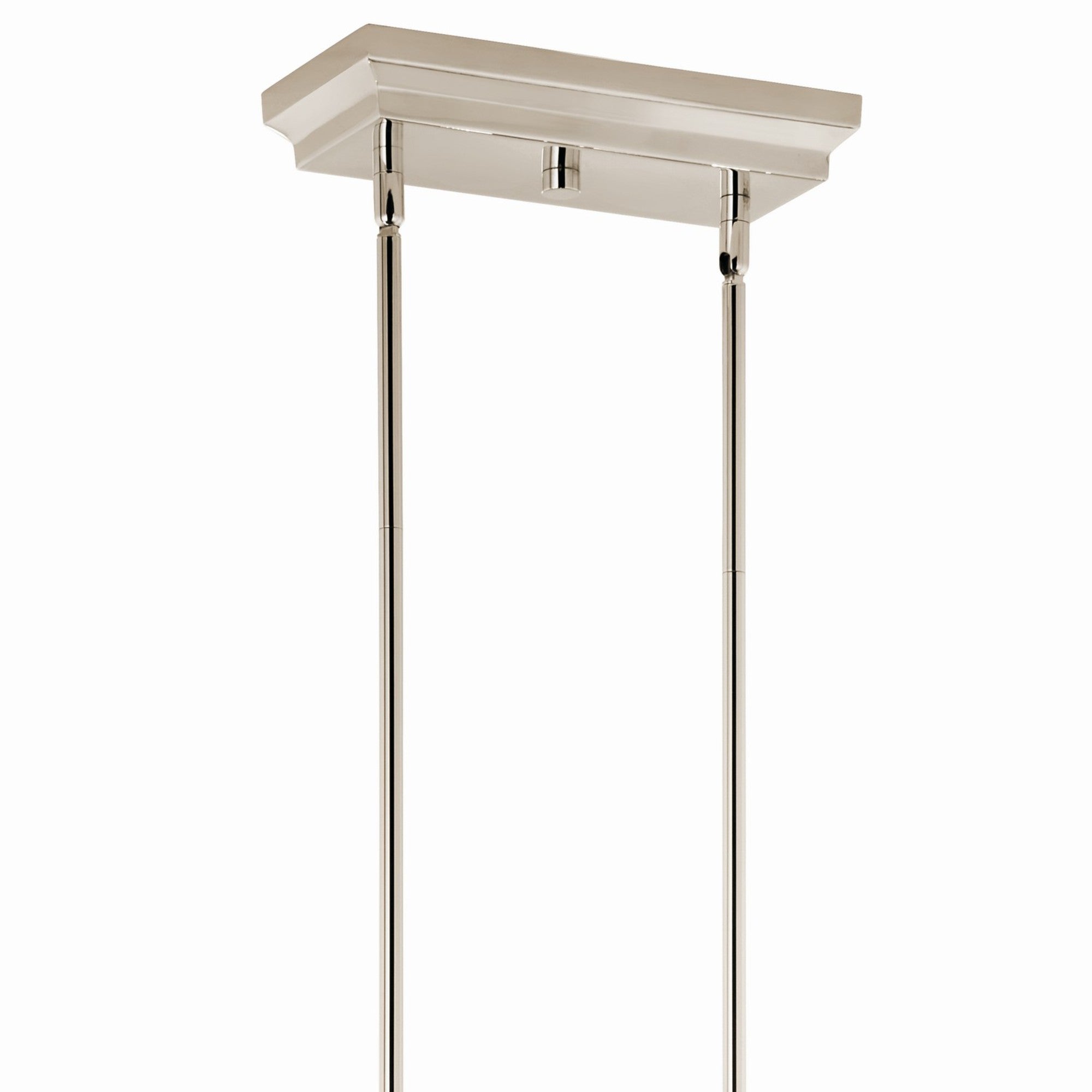 Sycara 48" LED Linear Chandelier, Polished Nickel Finish - Bees Lighting