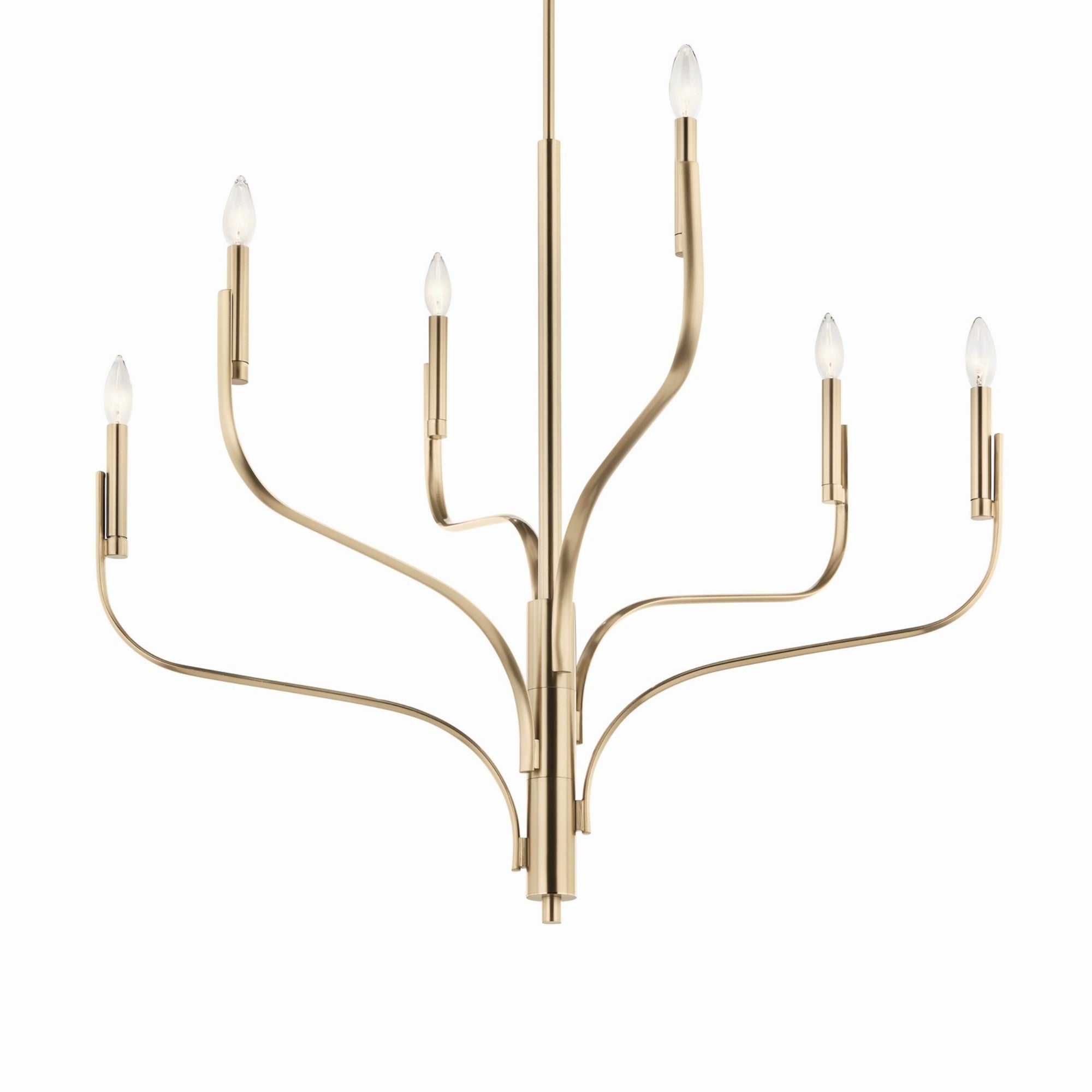 Livadia 36" 6-Light Chandelier, Champagne Bronze Finish - Bees Lighting