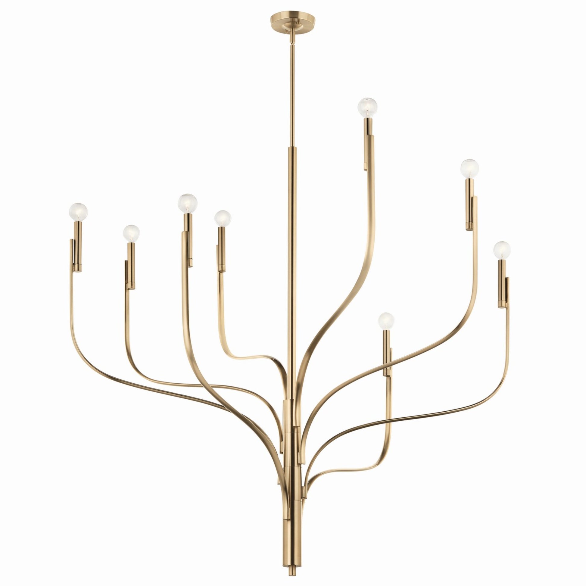 Livadia 48" 8-Light Chandelier, Champagne Bronze Finish - Bees Lighting