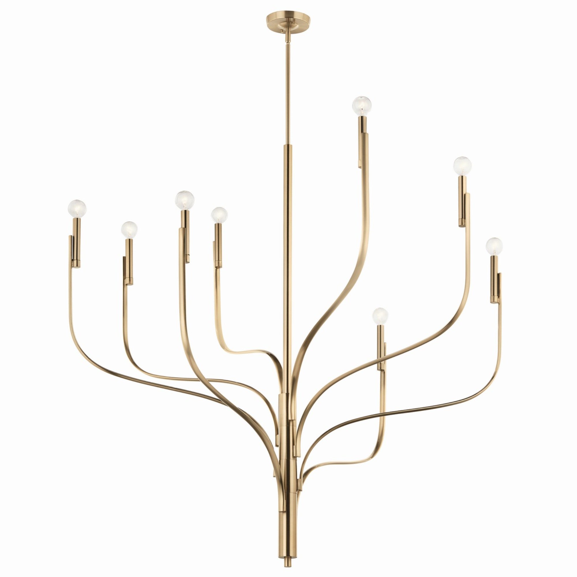 Livadia 48" 8-Light Chandelier, Champagne Bronze Finish - Bees Lighting