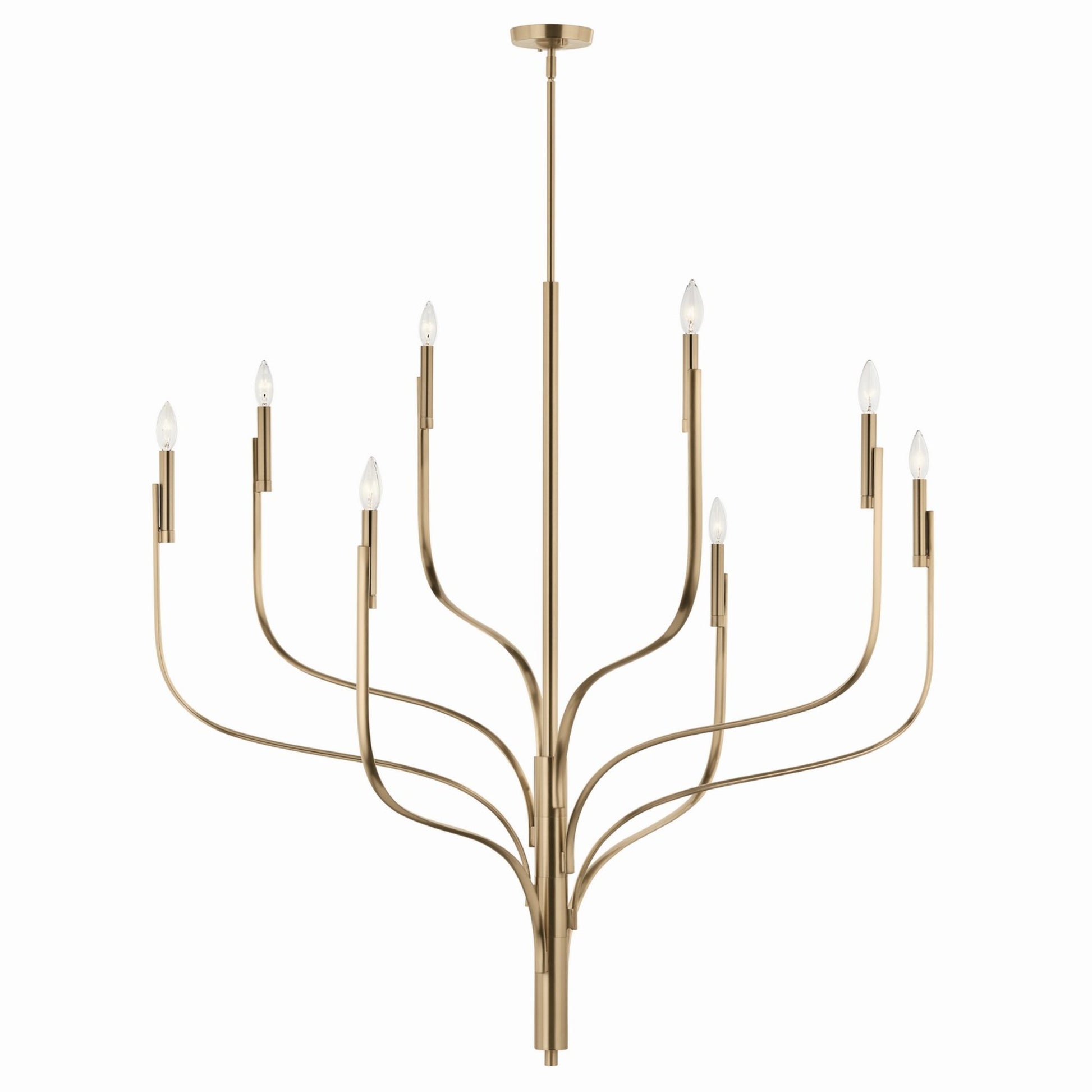 Livadia 48" 8-Light Chandelier, Champagne Bronze Finish - Bees Lighting