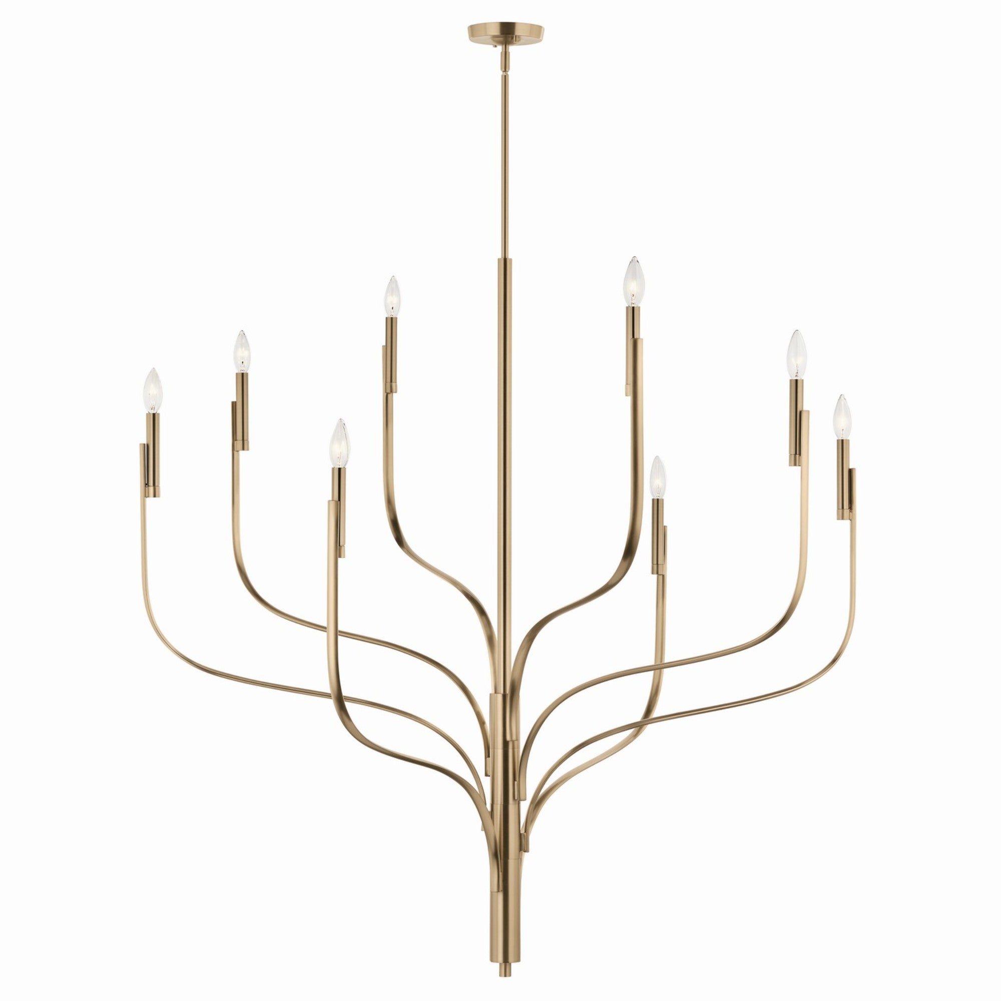 Livadia 48" 8-Light Chandelier, Champagne Bronze Finish - Bees Lighting