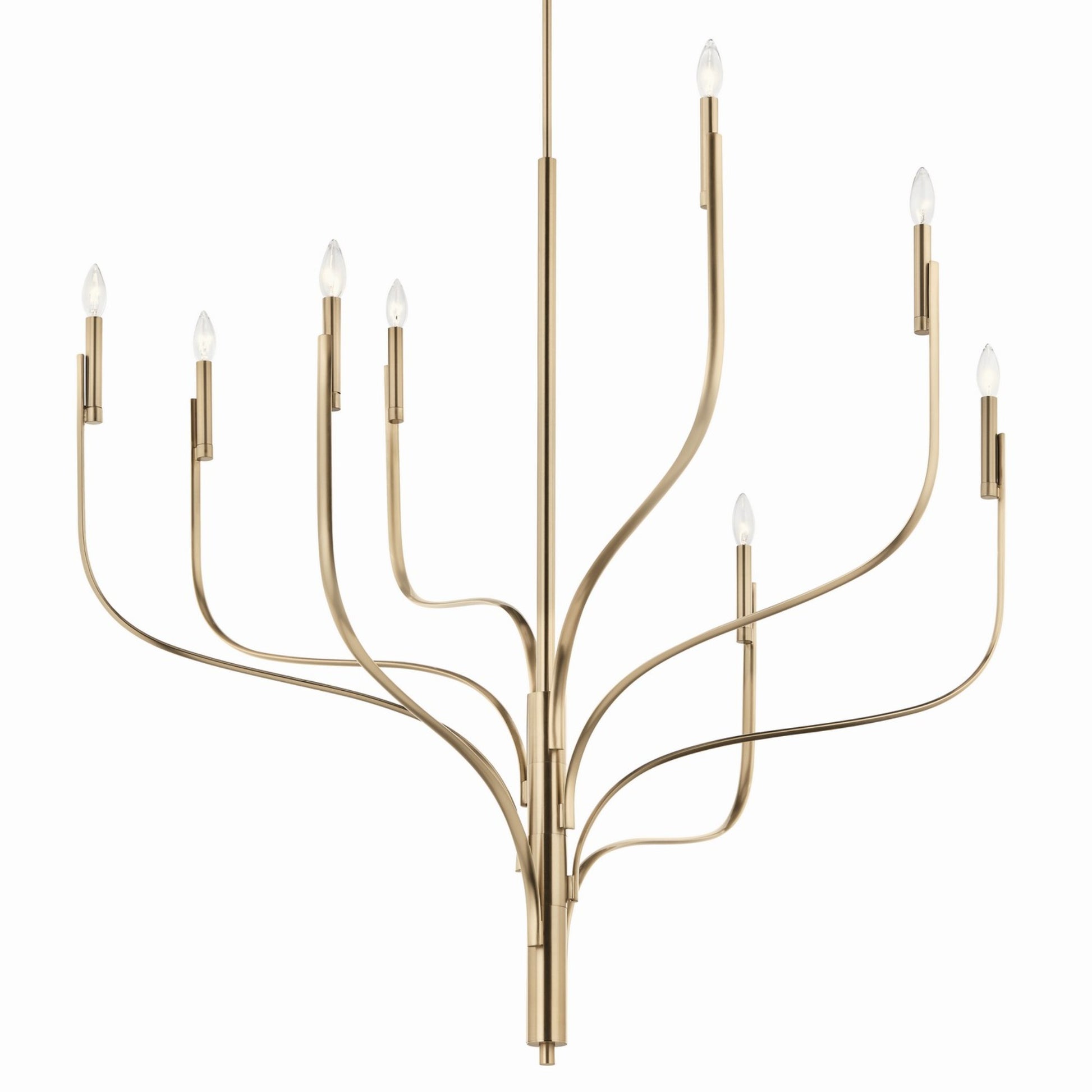 Livadia 48" 8-Light Chandelier, Champagne Bronze Finish - Bees Lighting