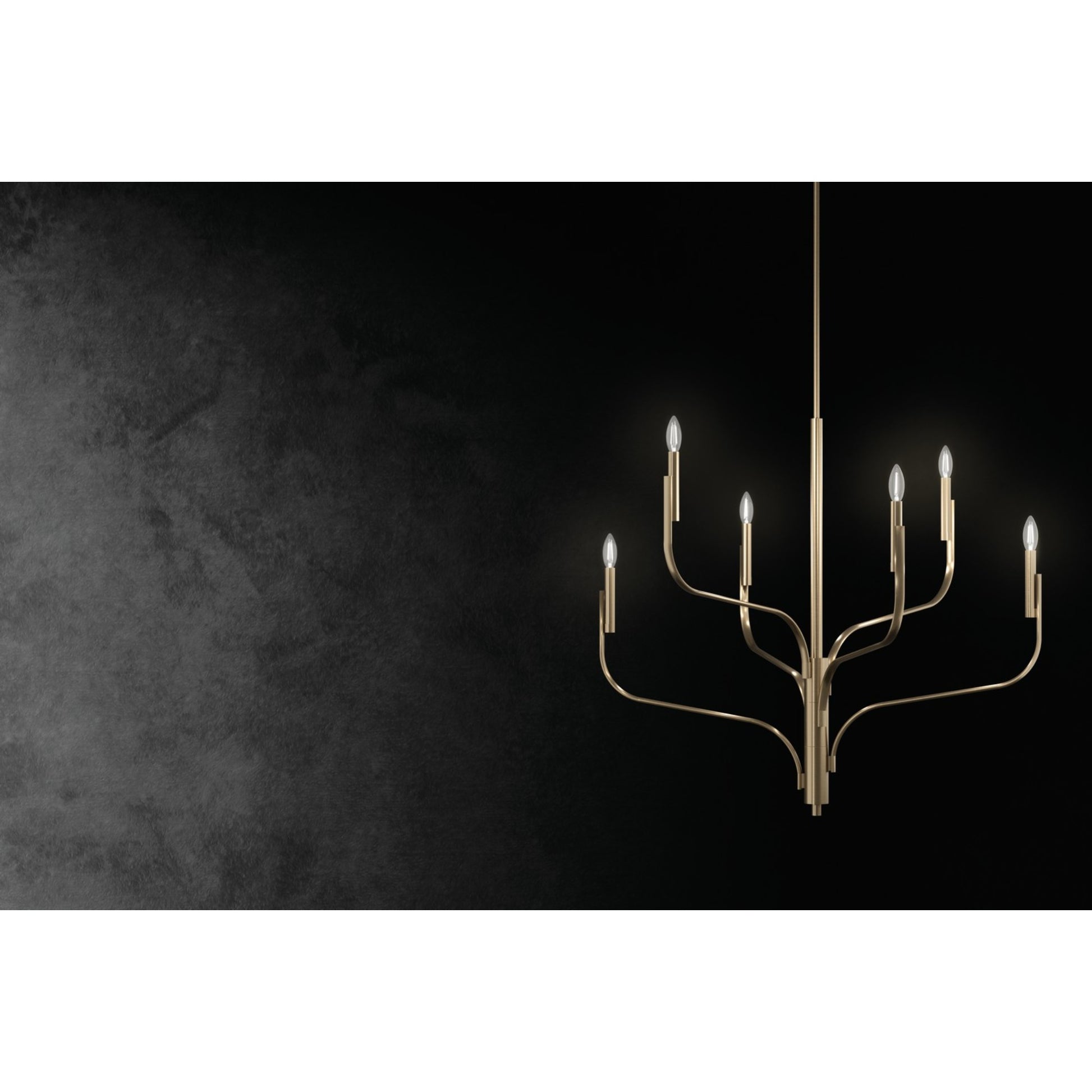 Livadia 48" 8-Light Chandelier, Champagne Bronze Finish - Bees Lighting