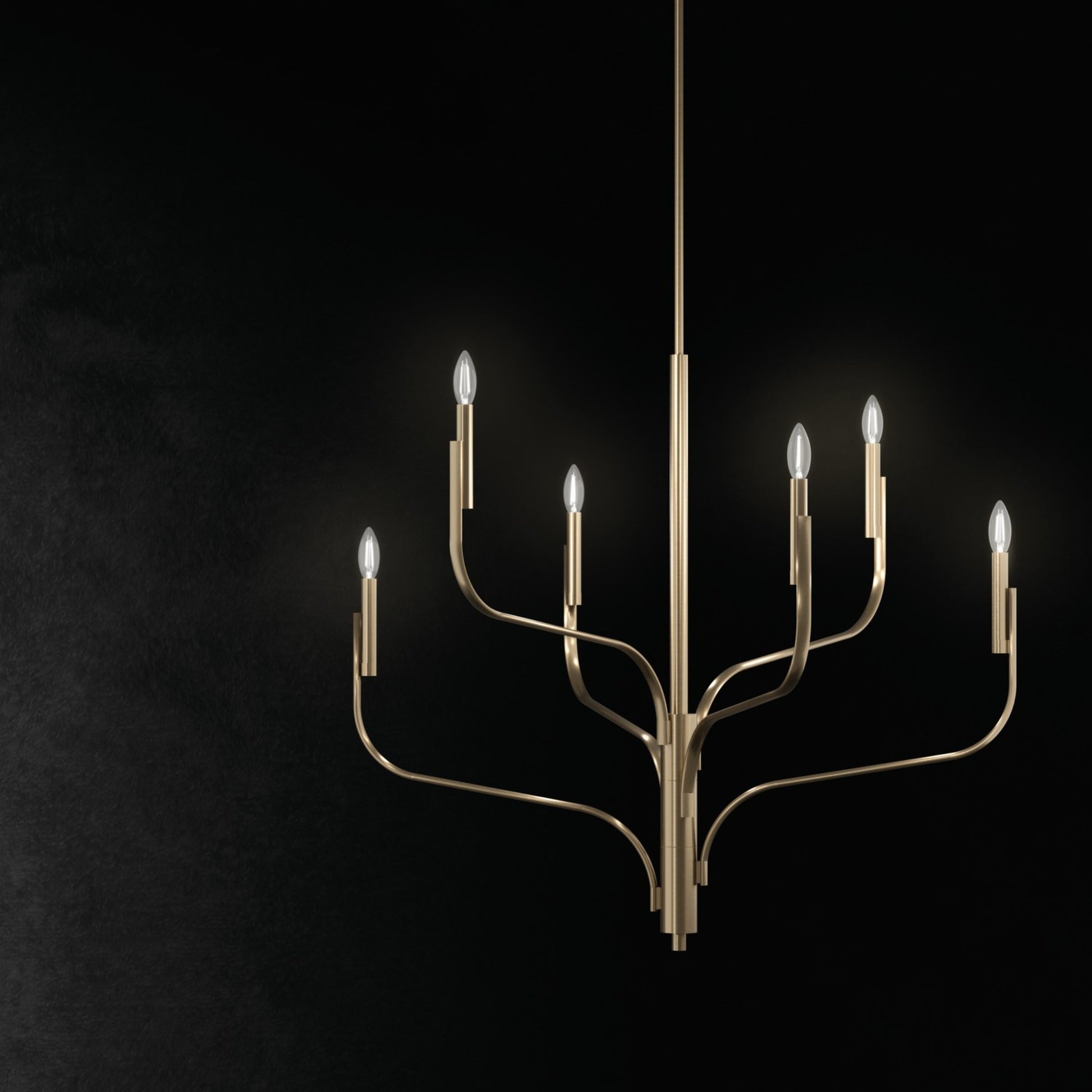 Livadia 48" 8-Light Chandelier, Champagne Bronze Finish - Bees Lighting
