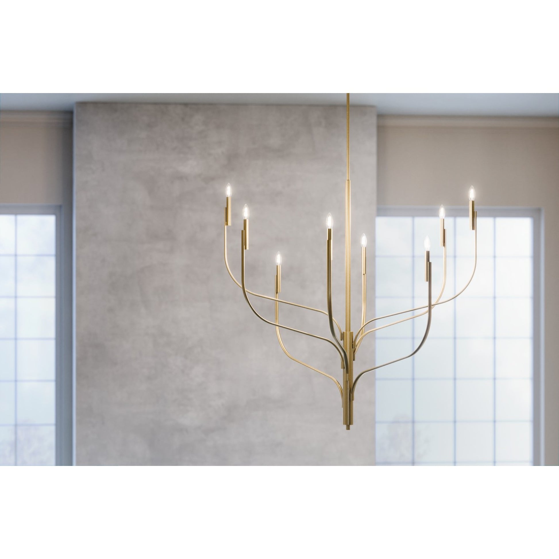 Livadia 48" 8-Light Chandelier, Champagne Bronze Finish - Bees Lighting