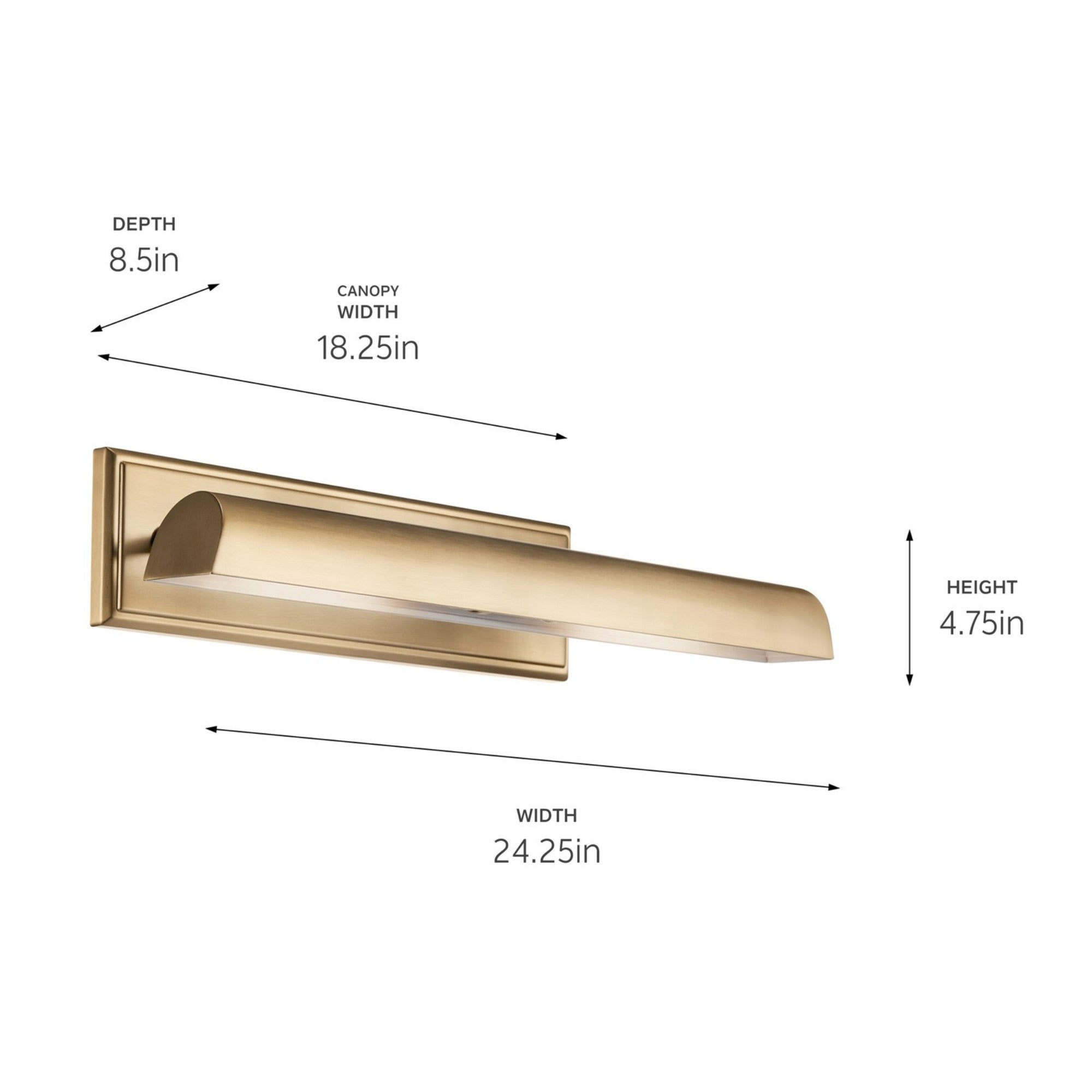 Carston 24" 2-Lights Picture Light, Bronze Finish - Bees Lighting