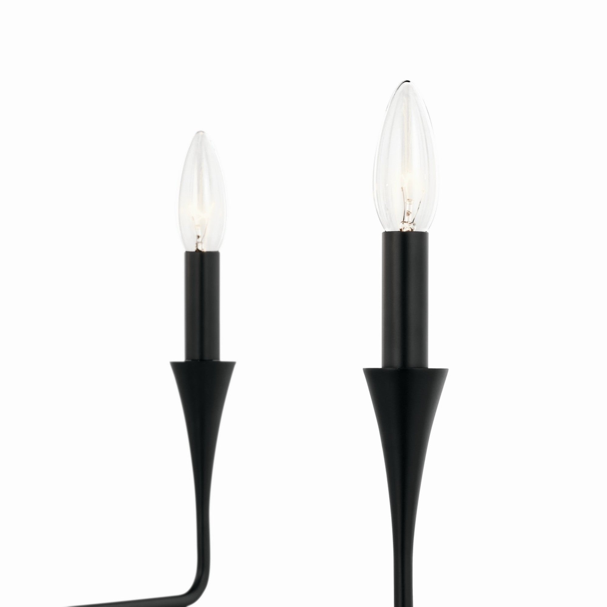 Alvaro 30" 5-Light Chandelier, Black Finish - Bees Lighting