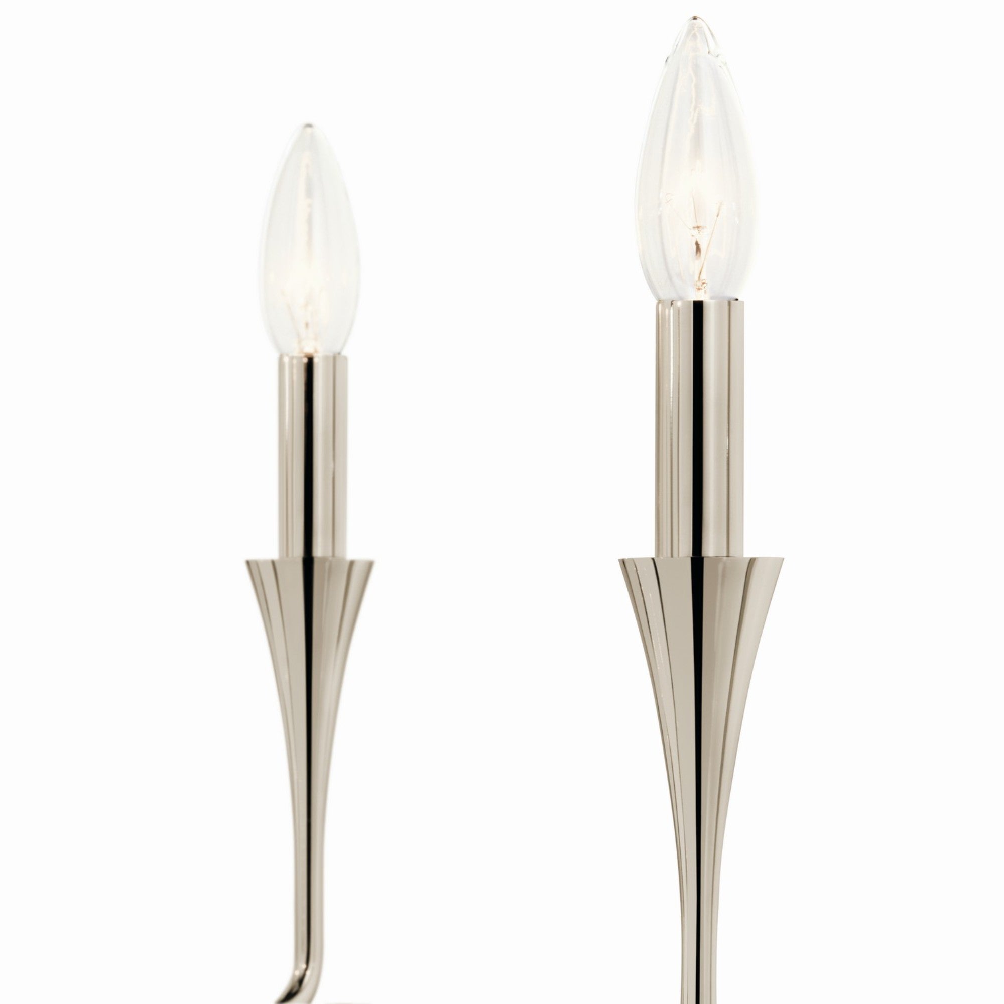 Alvaro 30" 5-Light Chandelier, Polished Nickel Finish - Bees Lighting