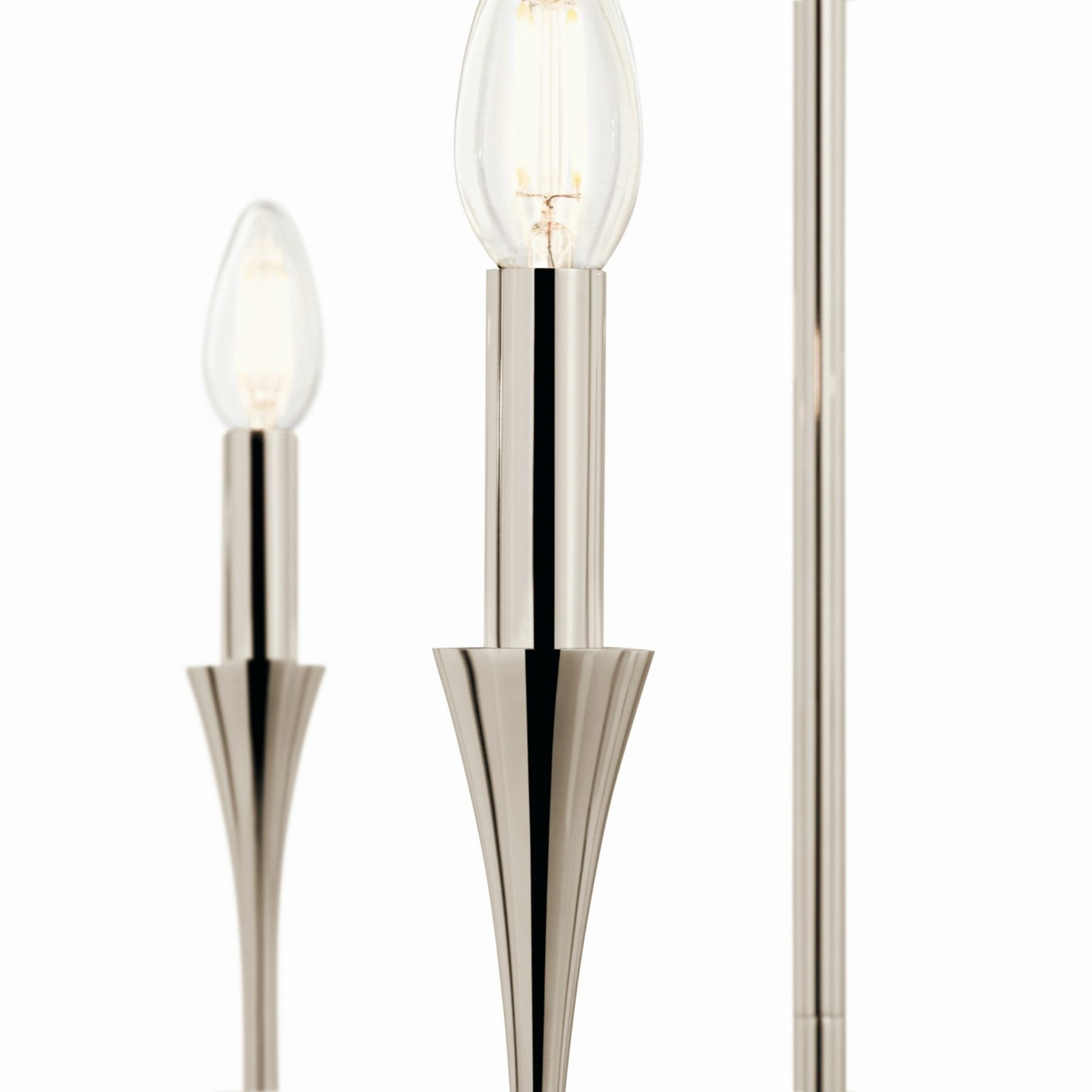Alvaro 30" 5-Light Chandelier, Polished Nickel Finish - Bees Lighting