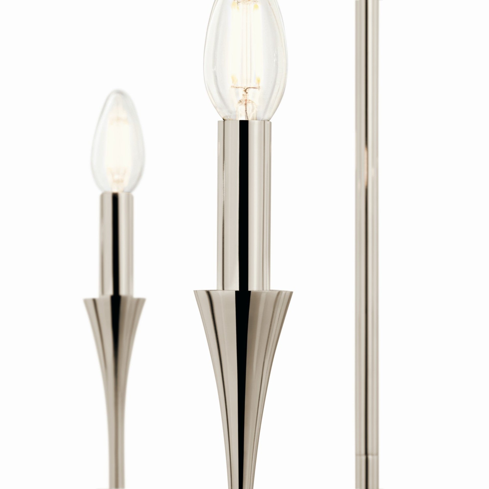 Alvaro 30" 5-Light Chandelier, Polished Nickel Finish - Bees Lighting