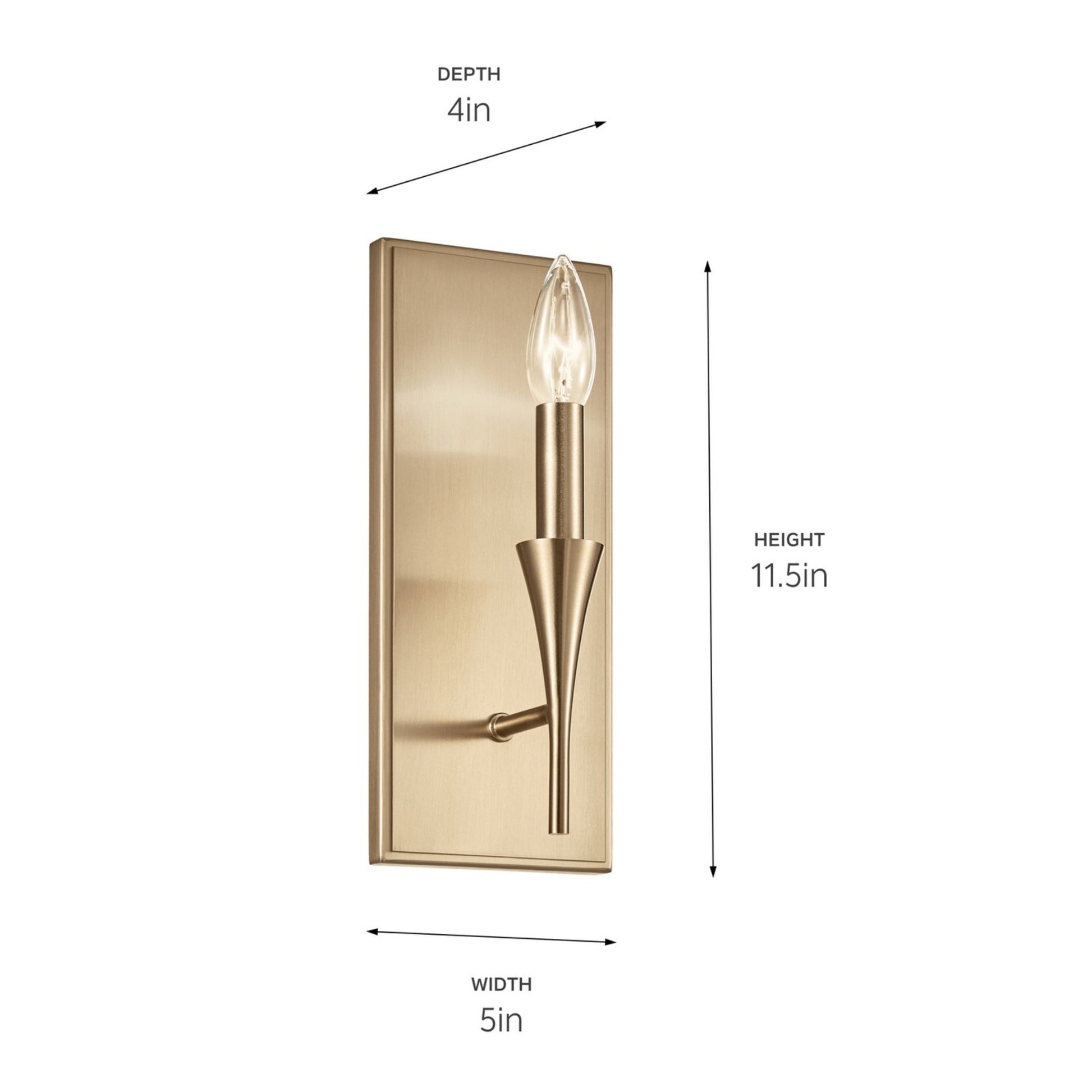 Alvaro 11" 1-Light Wall Sconce, Bronze Finish - Bees Lighting