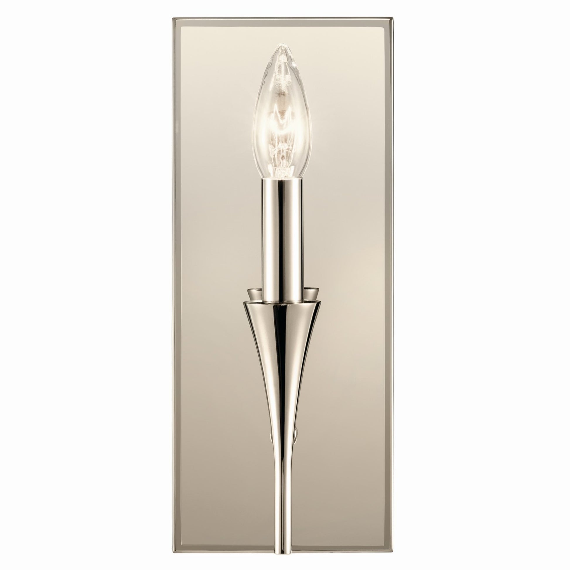 Alvaro 11" Wall Sconce, Polished Nickel Finish - Bees Lighting