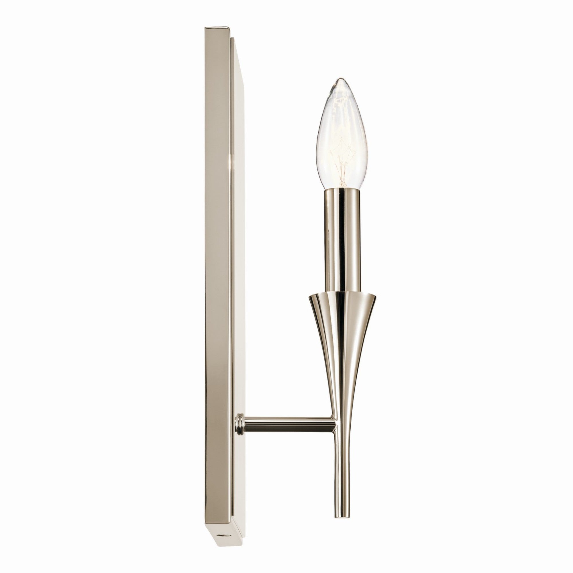 Alvaro 11" Wall Sconce, Polished Nickel Finish - Bees Lighting