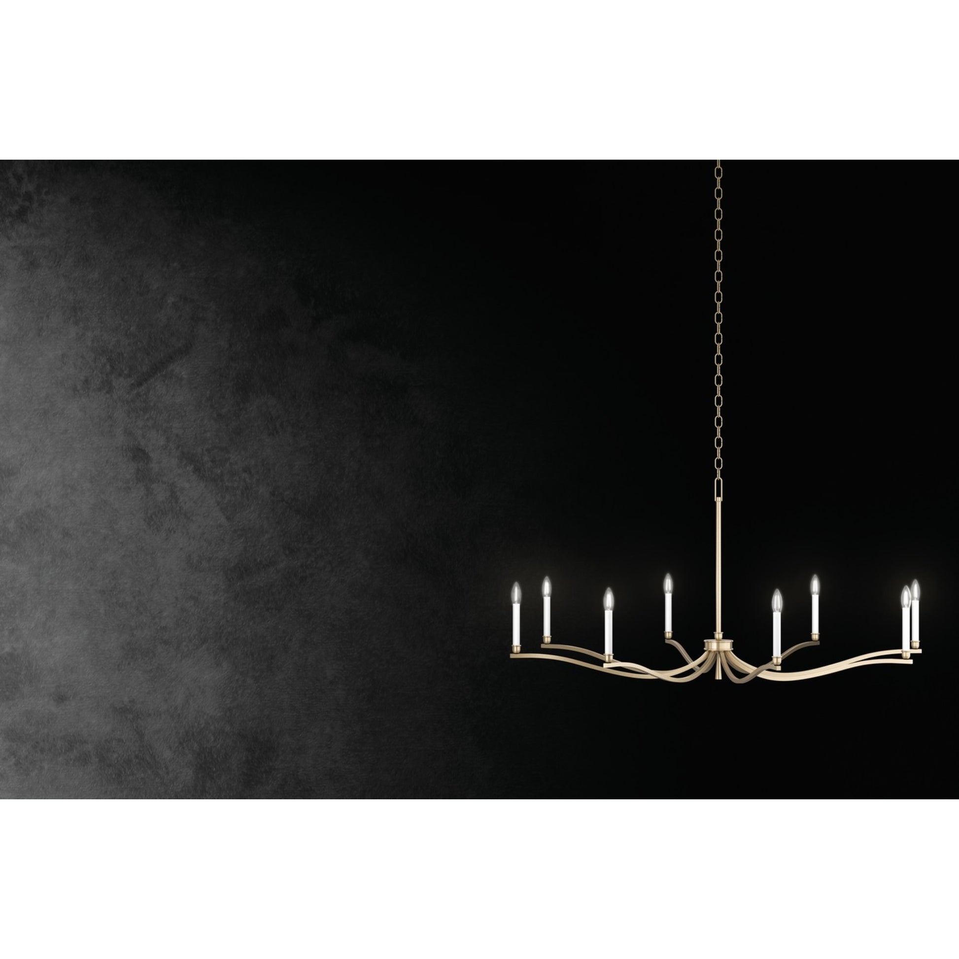 Malene 42" 6-Light Chandelier, Champagne Bronze Finish - Bees Lighting