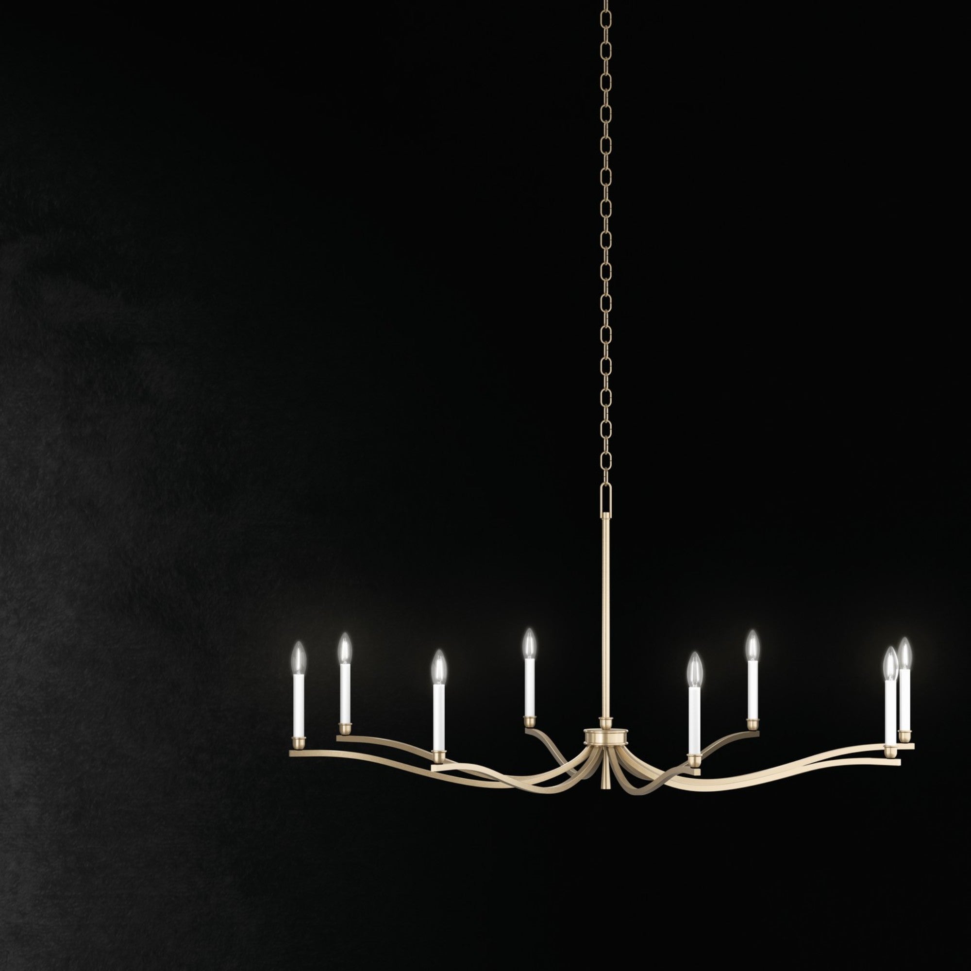 Malene 42" 6-Light Chandelier, Champagne Bronze Finish - Bees Lighting