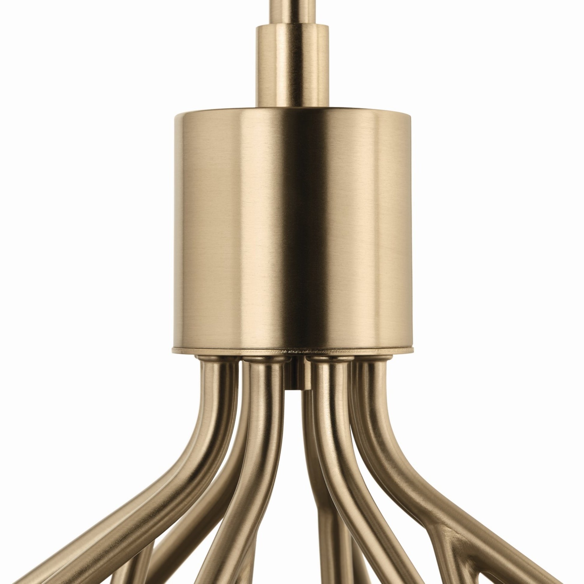 Silvarious 30" 12-Light Chandelier, Champagne Bronze Finish, Crackle Glass - Bees Lighting