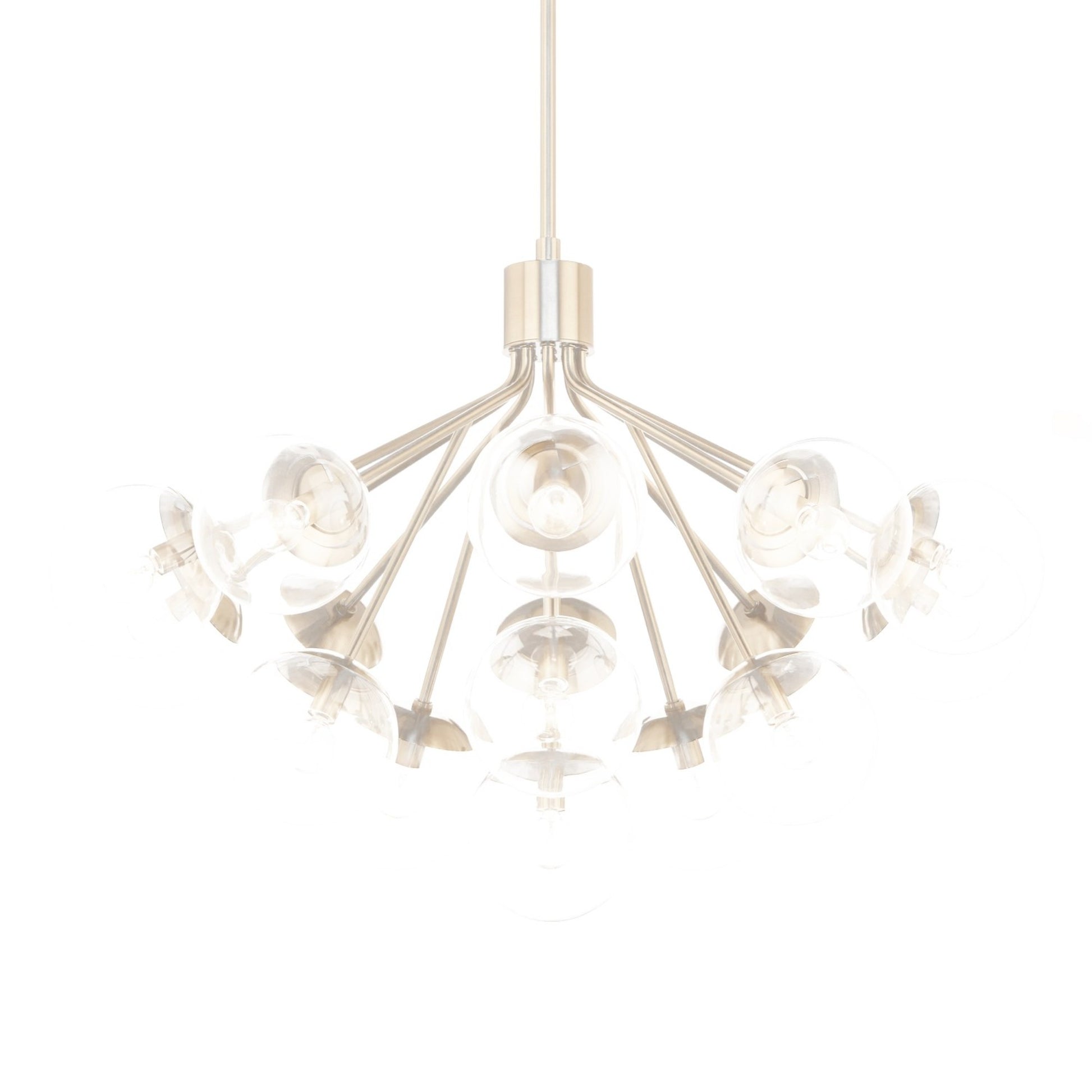 Silvarious 38" 16 Light Chandelier, Champagne Bronze Finish, Clear Glass - Bees Lighting
