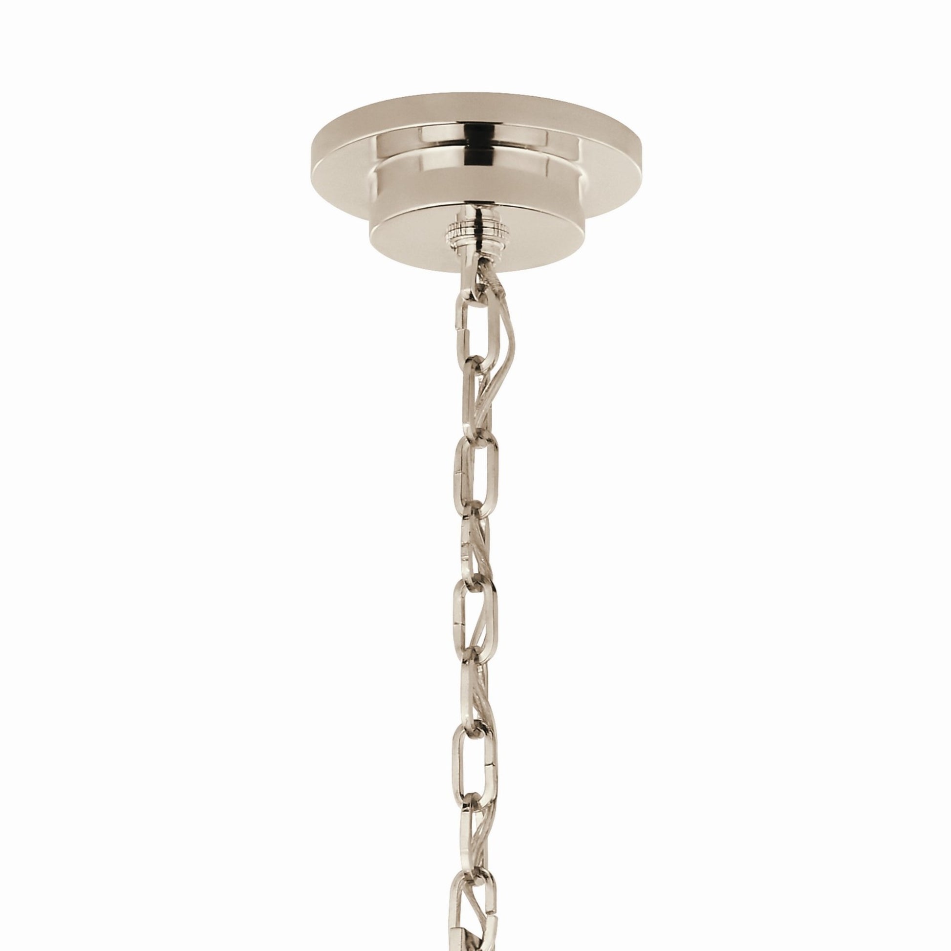 Carrick 41" 8-Light Chandelier, Polished Nickel Finish - Bees Lighting