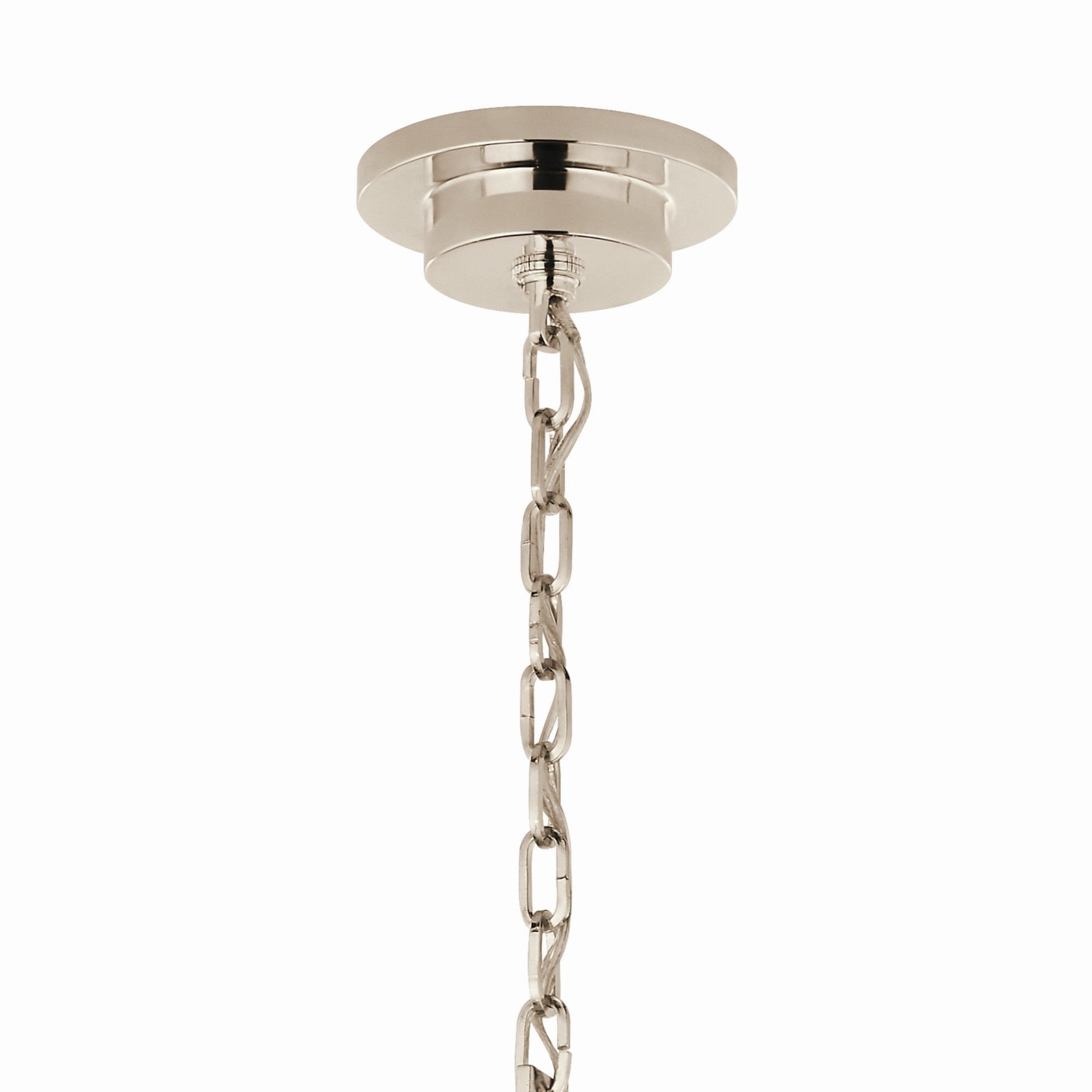 Carrick 41" 8-Light Chandelier, Polished Nickel Finish - Bees Lighting