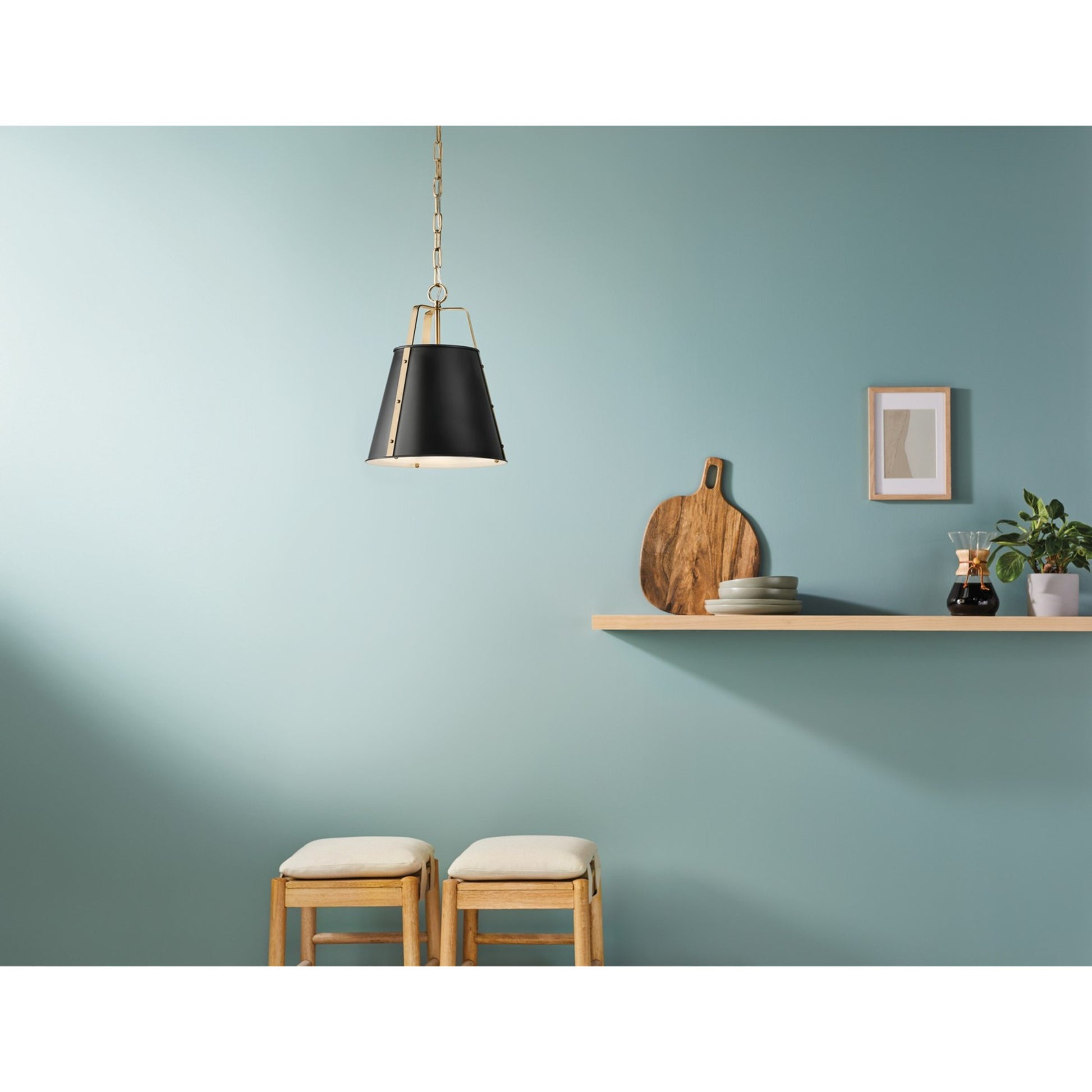 Etcher 13" Pendant, Black Finish - Bees Lighting