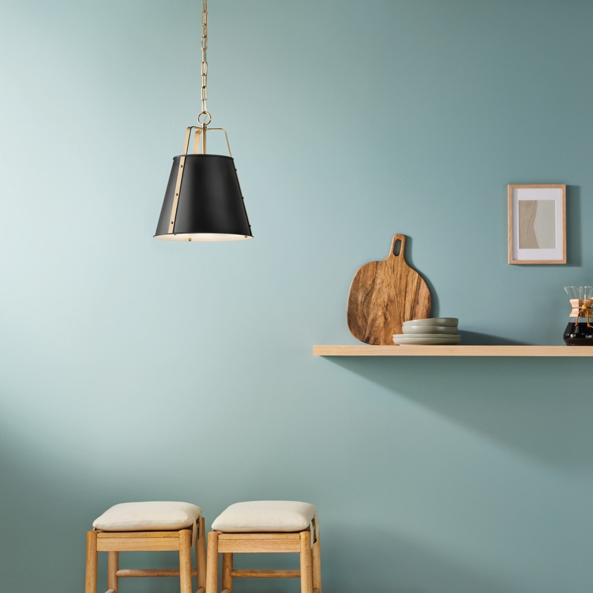 Etcher 13" Pendant, Black Finish - Bees Lighting