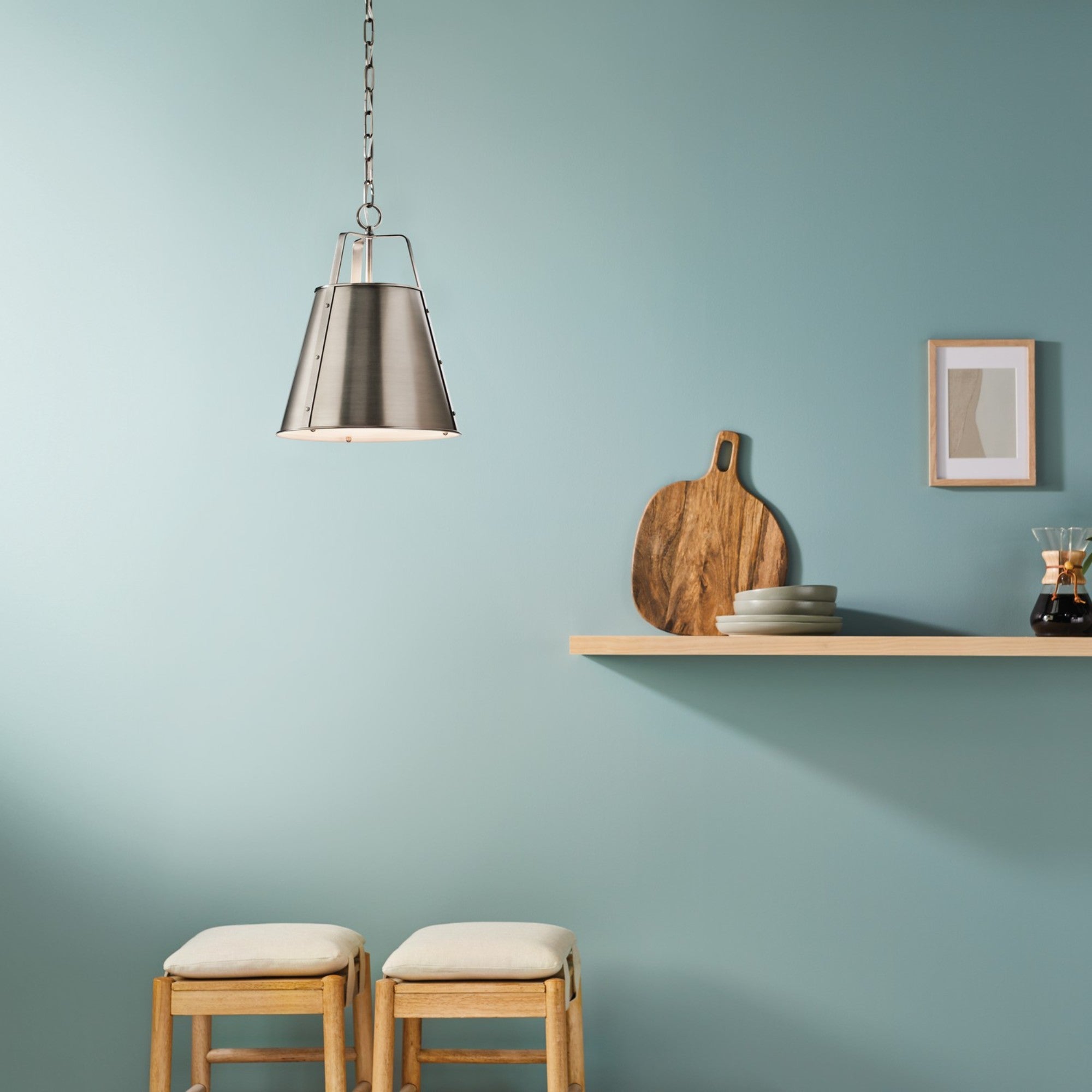 Etcher 13" Pendant, Classic Pewter Finish - Bees Lighting