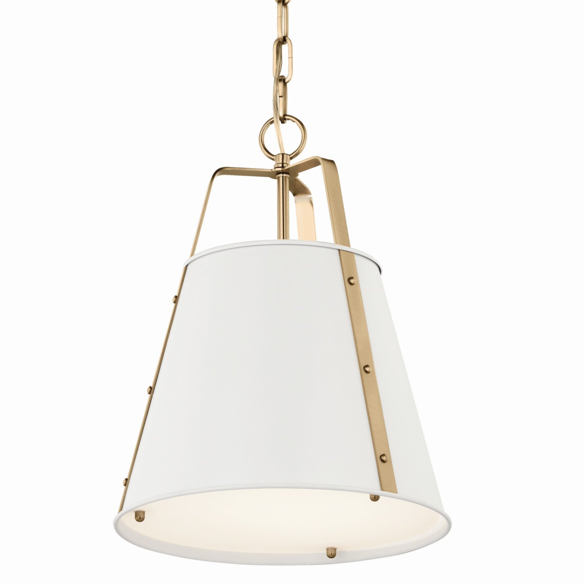 Etcher 13" Pendant, White Finish - Bees Lighting