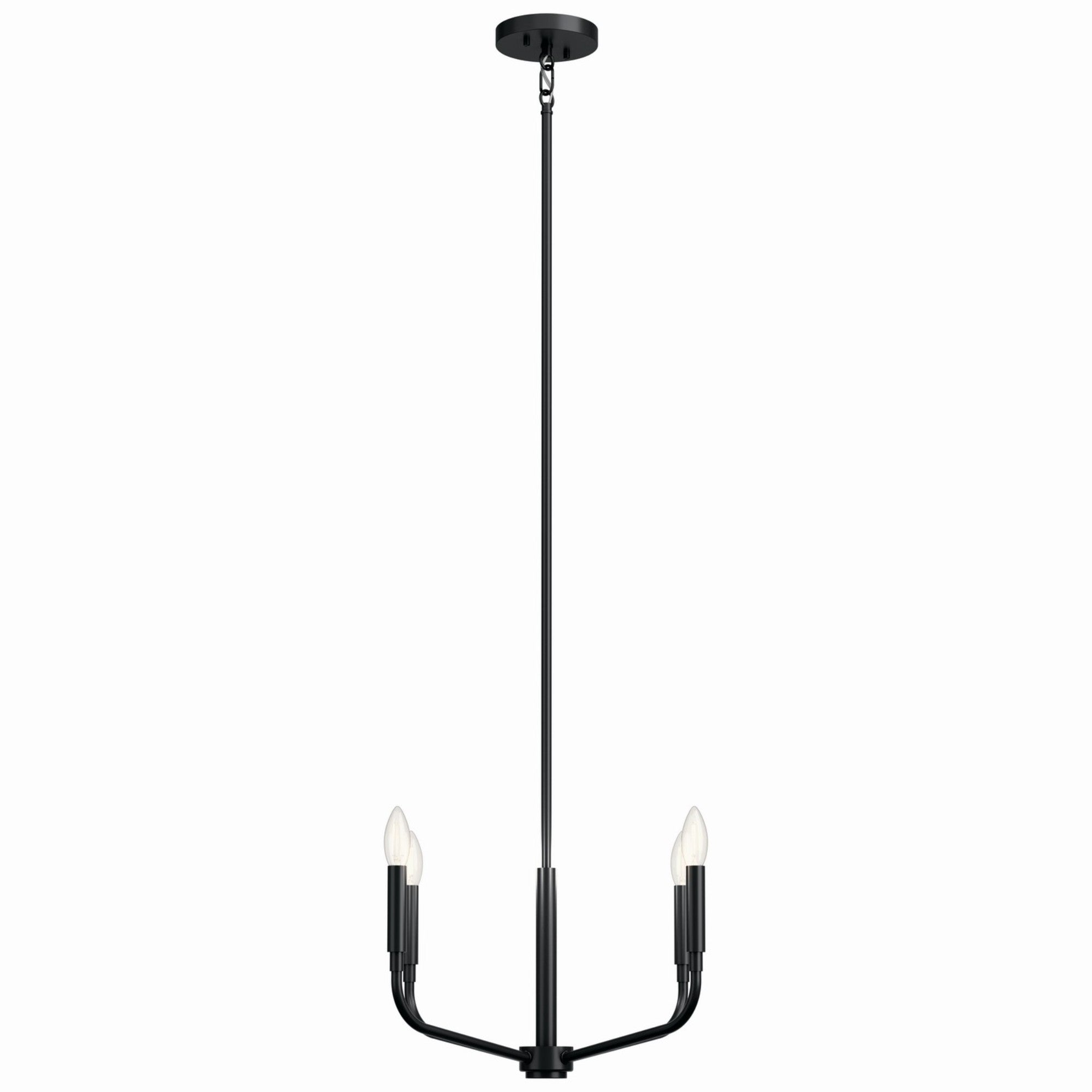 Madden 20" 4-Light Chandelier, Mount Black Finish - Bees Lighting