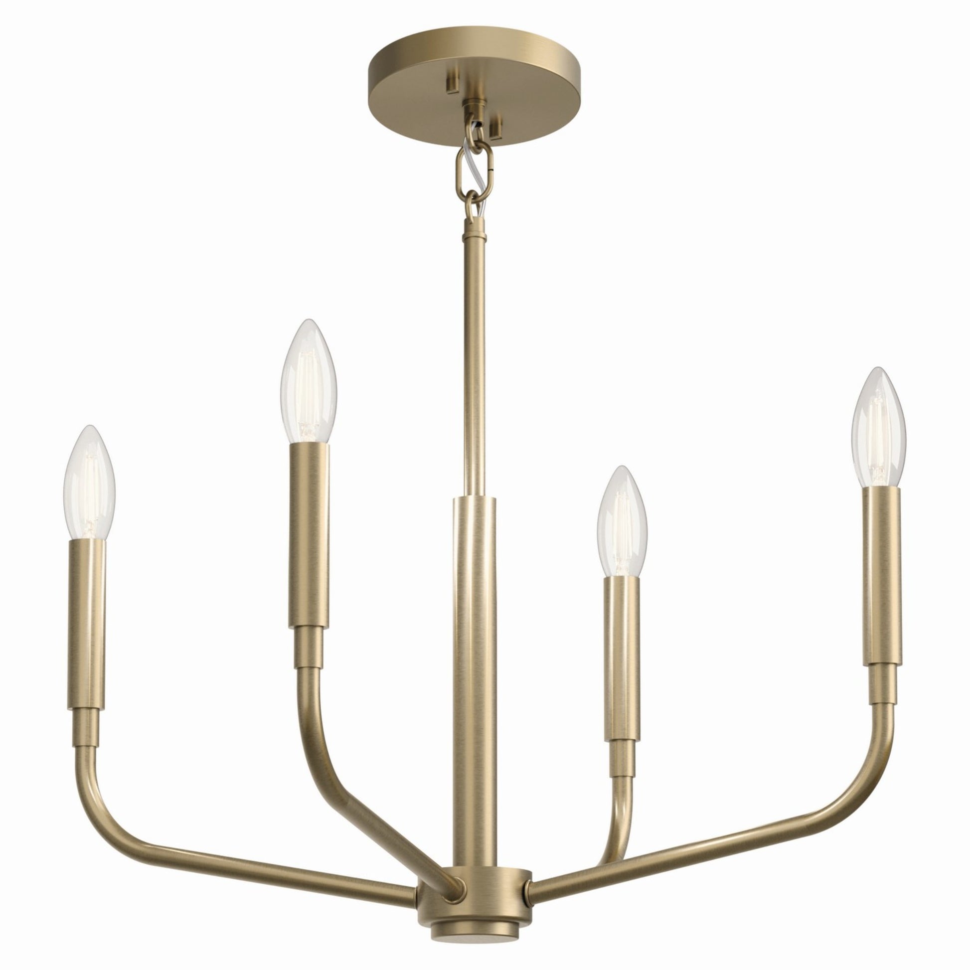 Madden 20" 4-Light Chandelier, Mount Champagne Bronze Finish - Bees Lighting