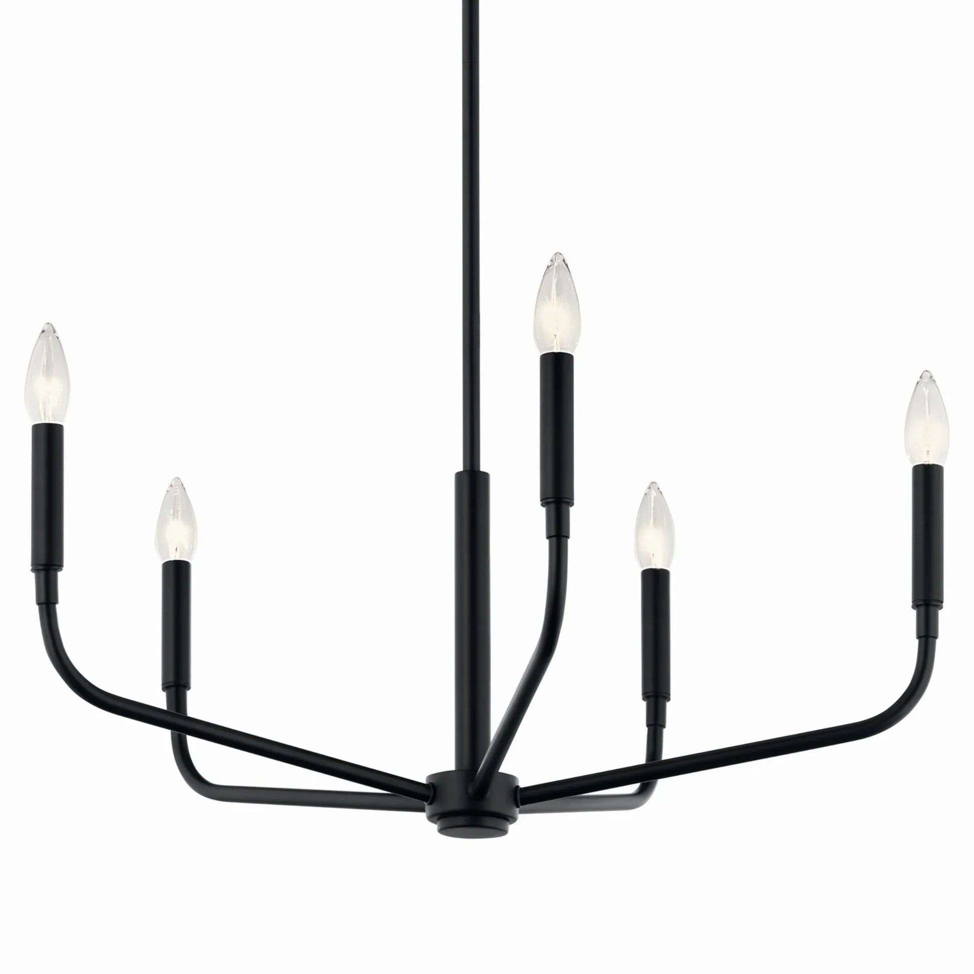 Madden 26" 5-Light Chandelier, Black Finish - Bees Lighting