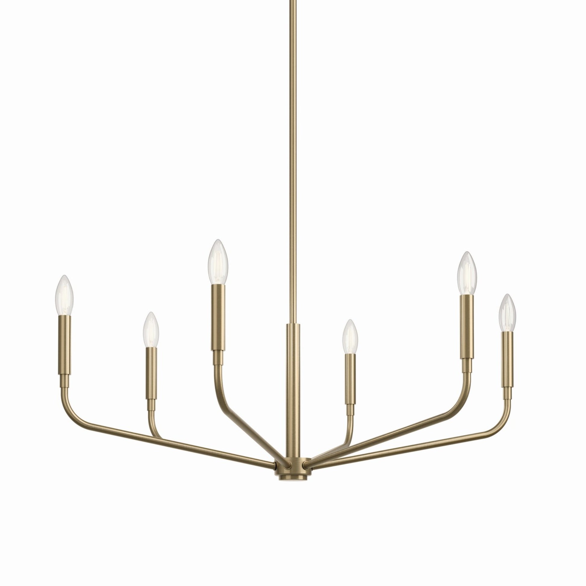 Madden 32" 6-Light Chandelier, Champagne Bronze Finish - Bees Lighting