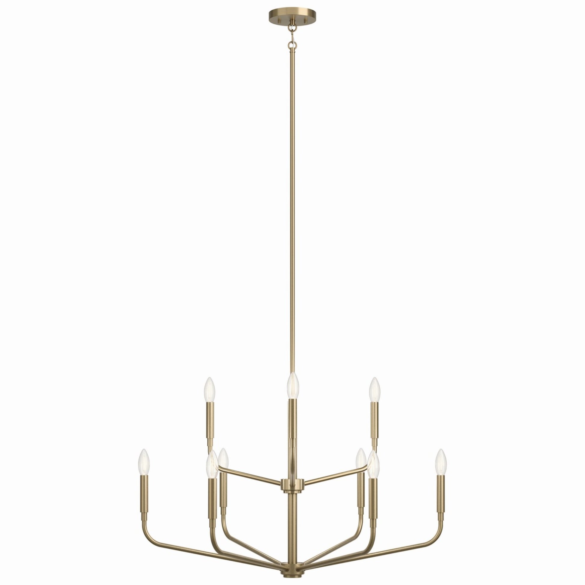 Madden 32" 9-Light Chandelier, Champagne Bronze Finish - Bees Lighting